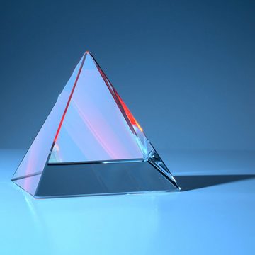 Belle Vous Lernspielzeug K9 Kristall Prisma Pyramide - Dekoration für Hundebegeisterte, K9 Kristall Prisma Pyramide 8x8x9,7cm