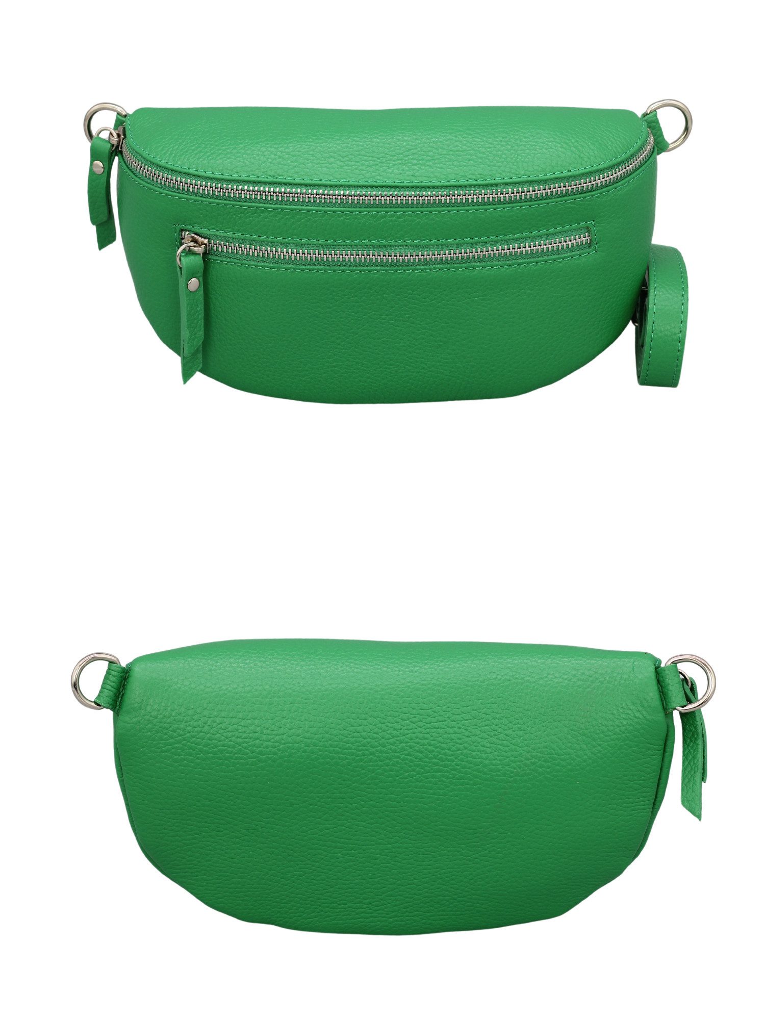 Adel Bags Schultertasche ALICE Umhängetasche für Damen, Schultertasche aus Echtleder, mit 2 Riemen