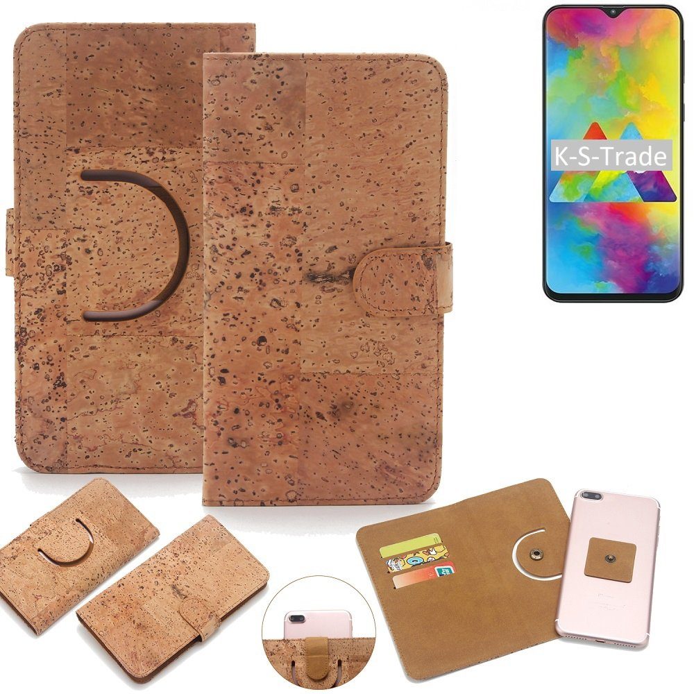 K-S-Trade Handyhülle für Samsung Galaxy M20, Handy Hülle Schutz Hülle Handyhülle Schutzhülle Korkhülle