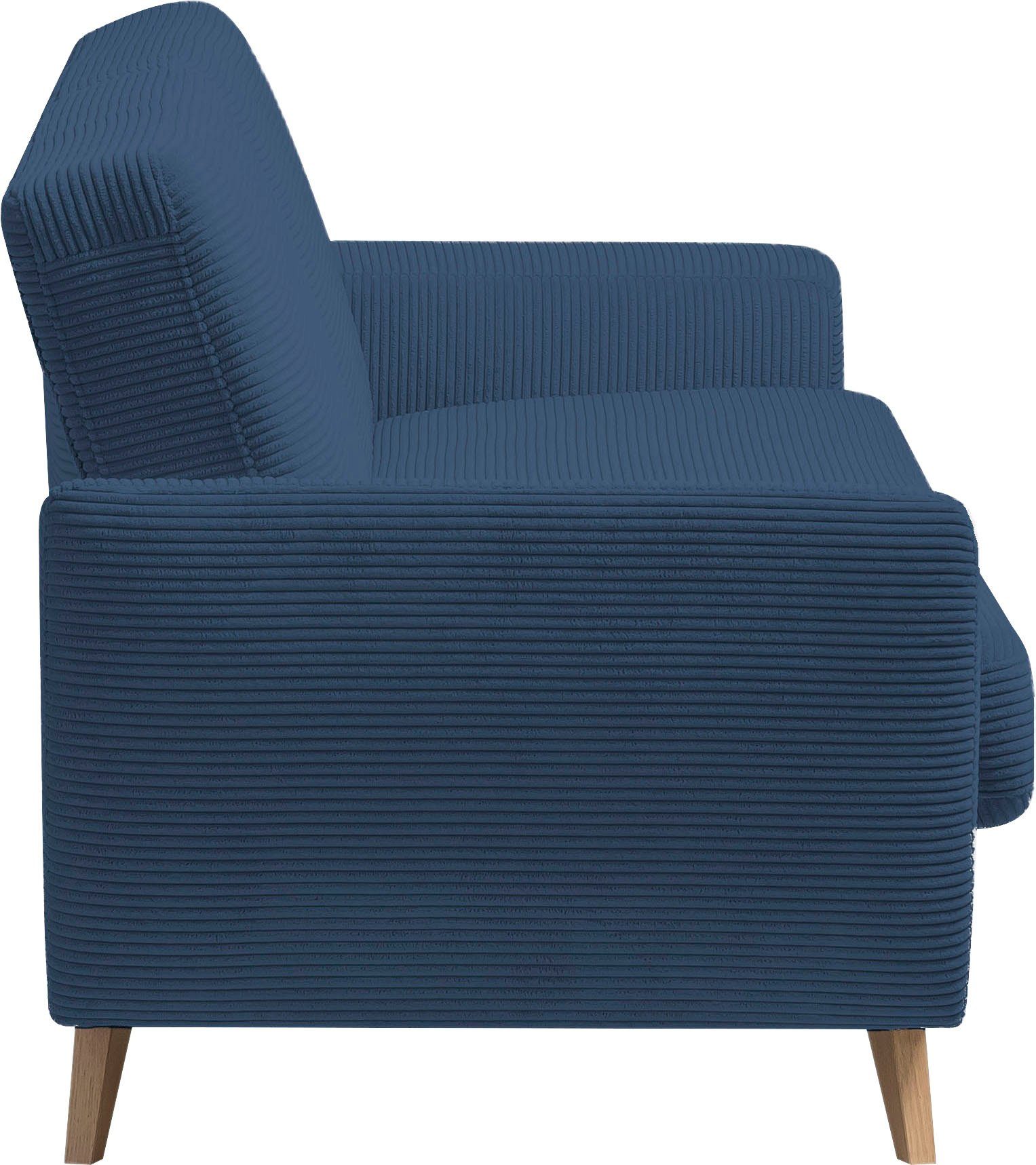 exxpo - 3-Sitzer fashion Samso, Inklusive Bettkasten und sofa Bettfunktion navy