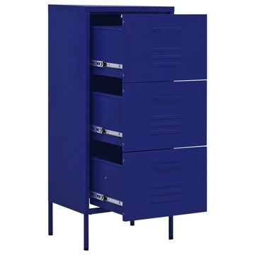 vidaXL Aktenschrank Lagerschrank Marineblau 42,5x35x101,5 cm Stahl (1-St)