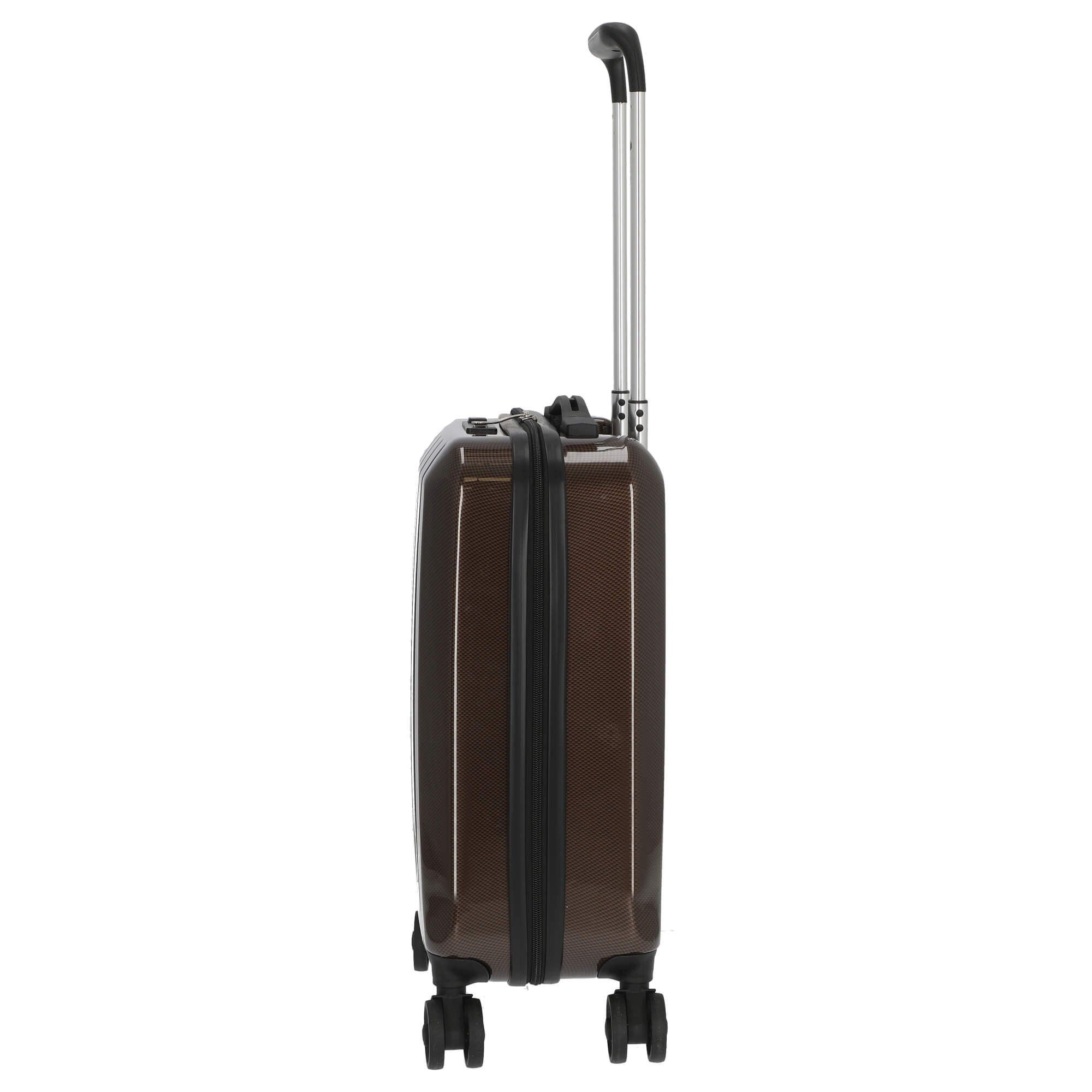 CHECK.IN® Handgepäck-Trolley London 2.0 - 4-Rollen-Trolley 50 cm (carbon champagner), 4 Rollen