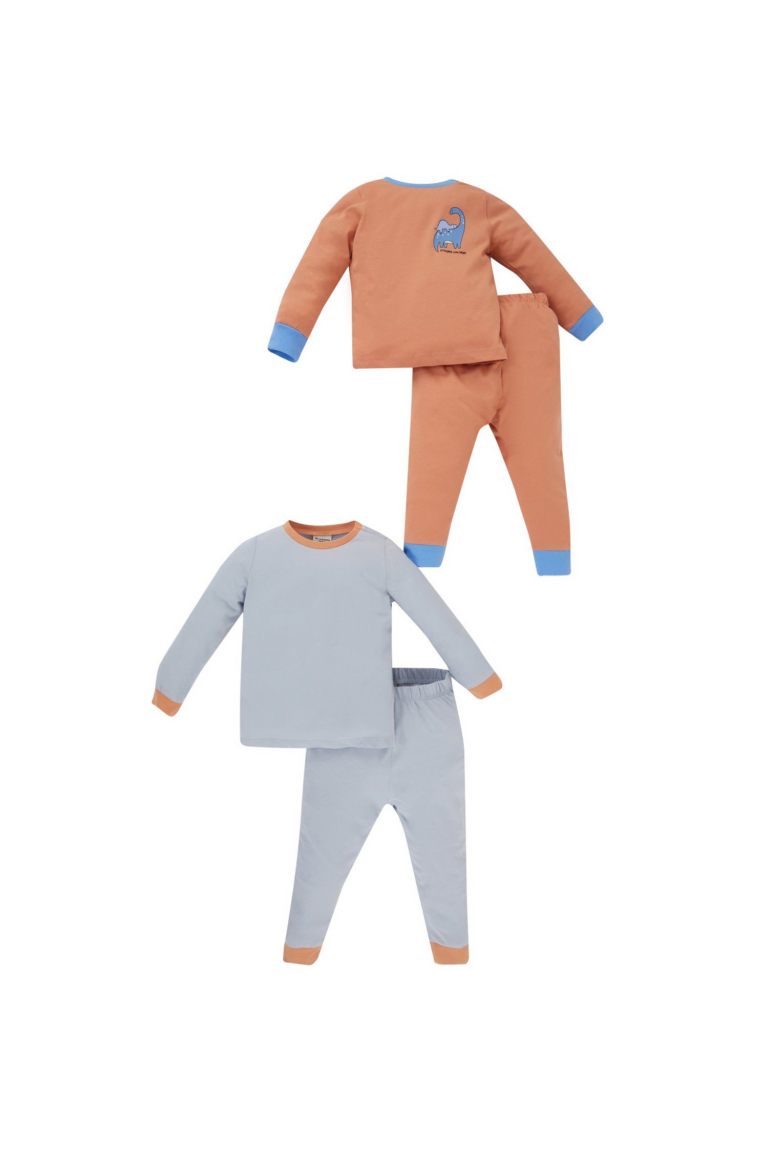 DeFacto Pyjama BabyBoy Pyjama REGULAR FIT (4 tlg., 2 Stück) (Packung, 4 tlg)