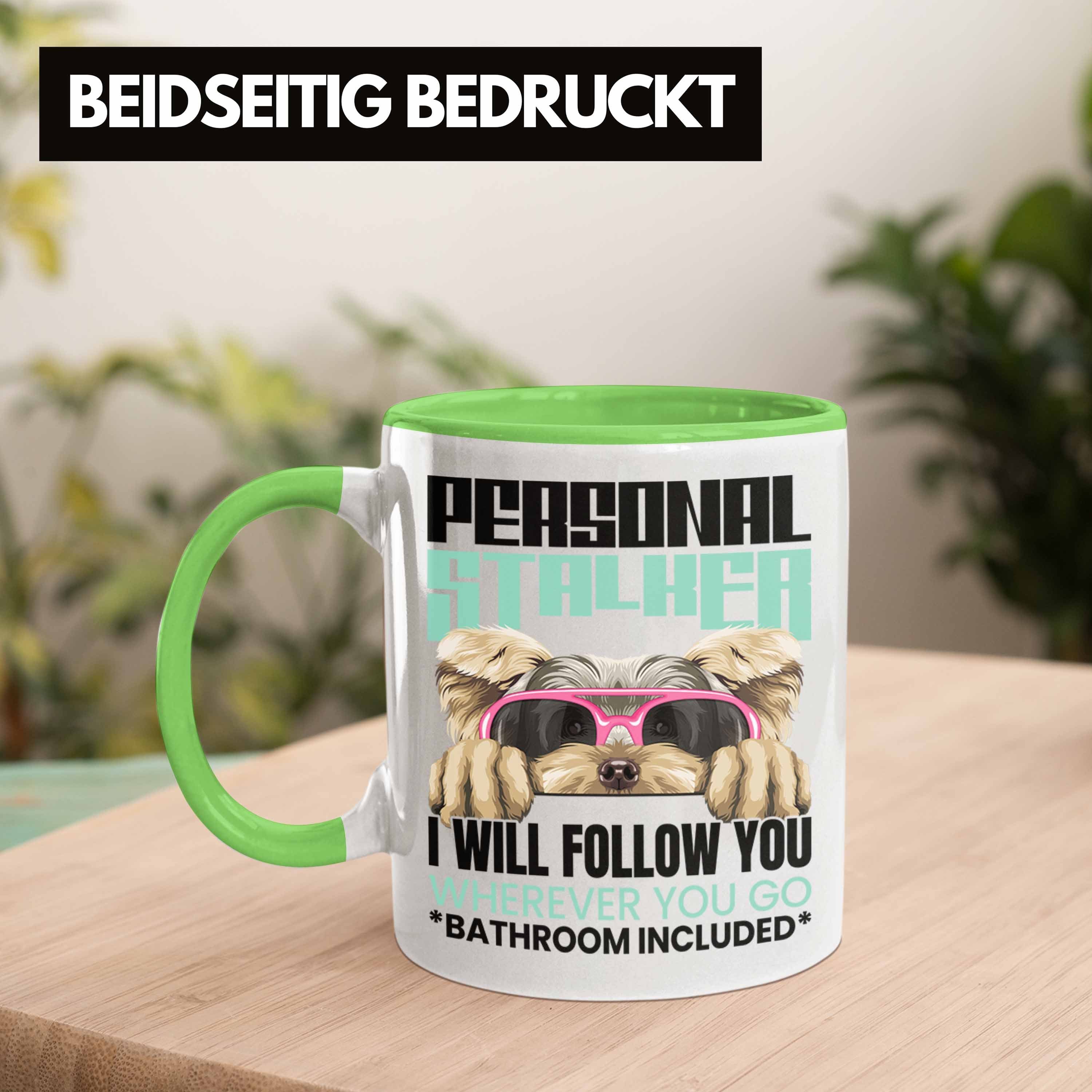 Trendation Personal Besitzerin Lustiger Geschenk Yorkie Grün Geschenkidee Tasse Tasse Spruch