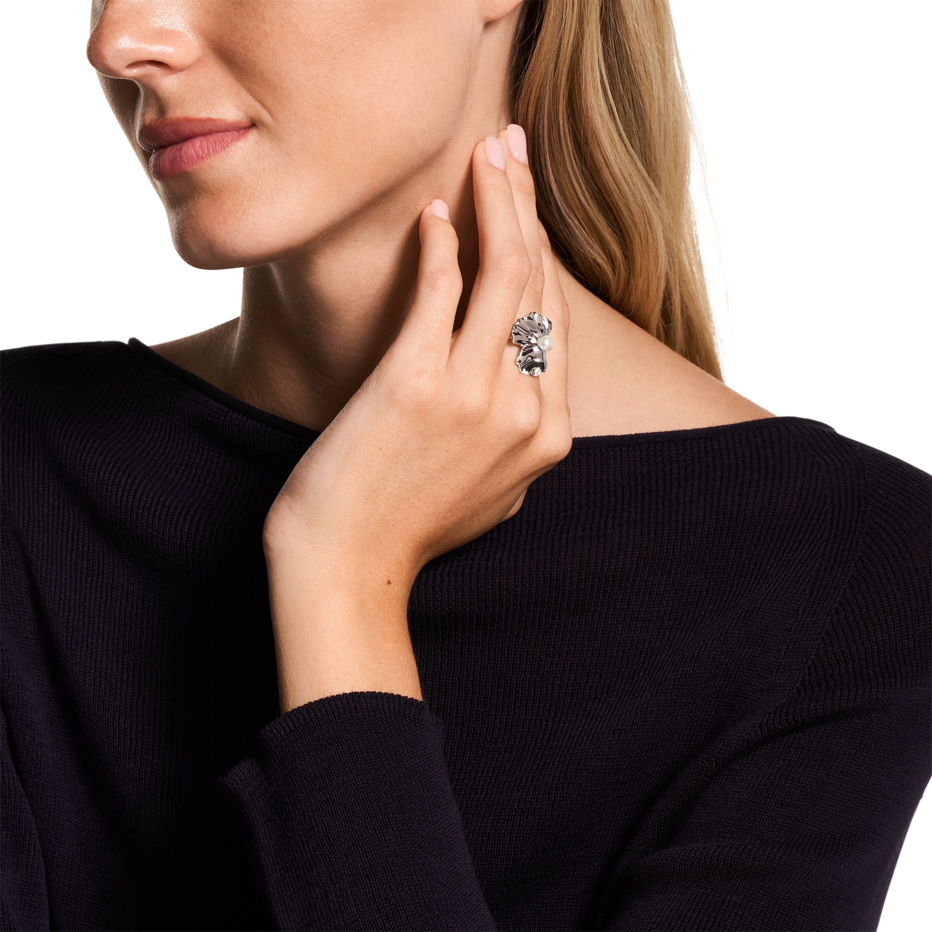 Emporio Armani Fingerring Schmuck Geschenk Metall, mit Süßwasserzuchtperle