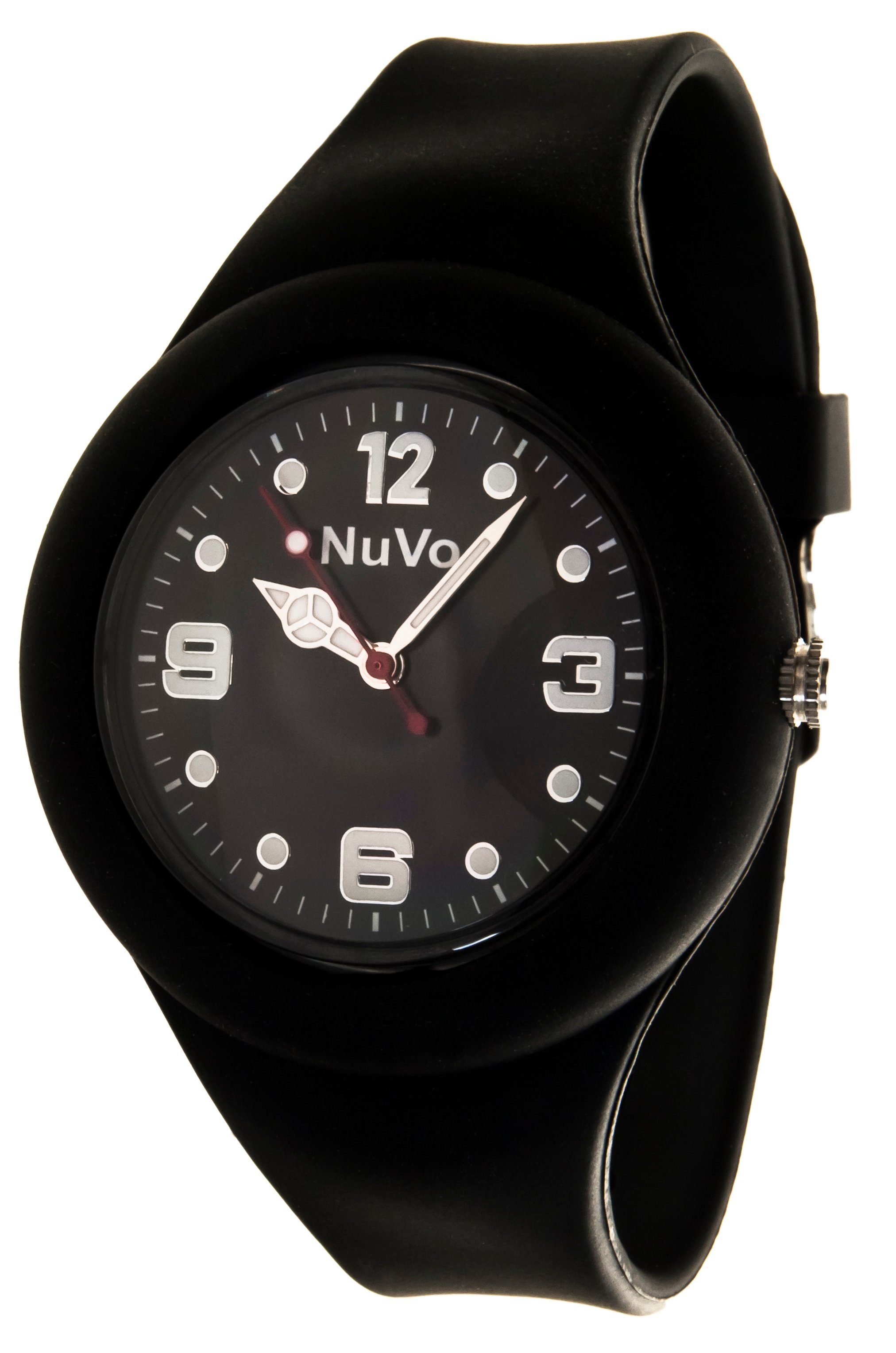 Nuvo Quarzuhr Sportliche Unisex Armbanduhr mit Silikonarmband