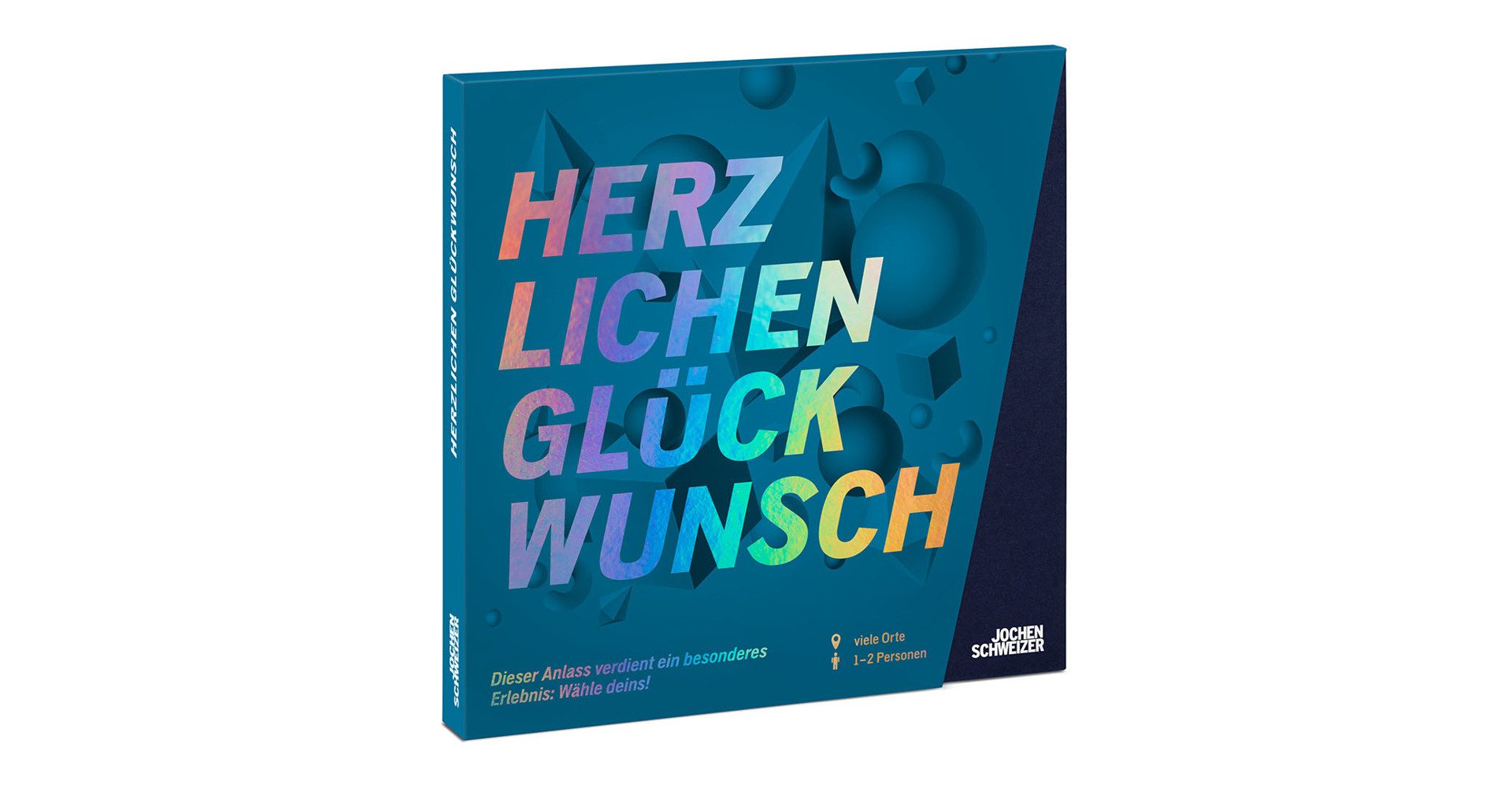 Jochen Schweizer Erlebnisgutschein Geschenkbox Herzlichen Glückwunsch, Ein Hoch auf dich – und diesmal wird ganz besonders gratuliert.