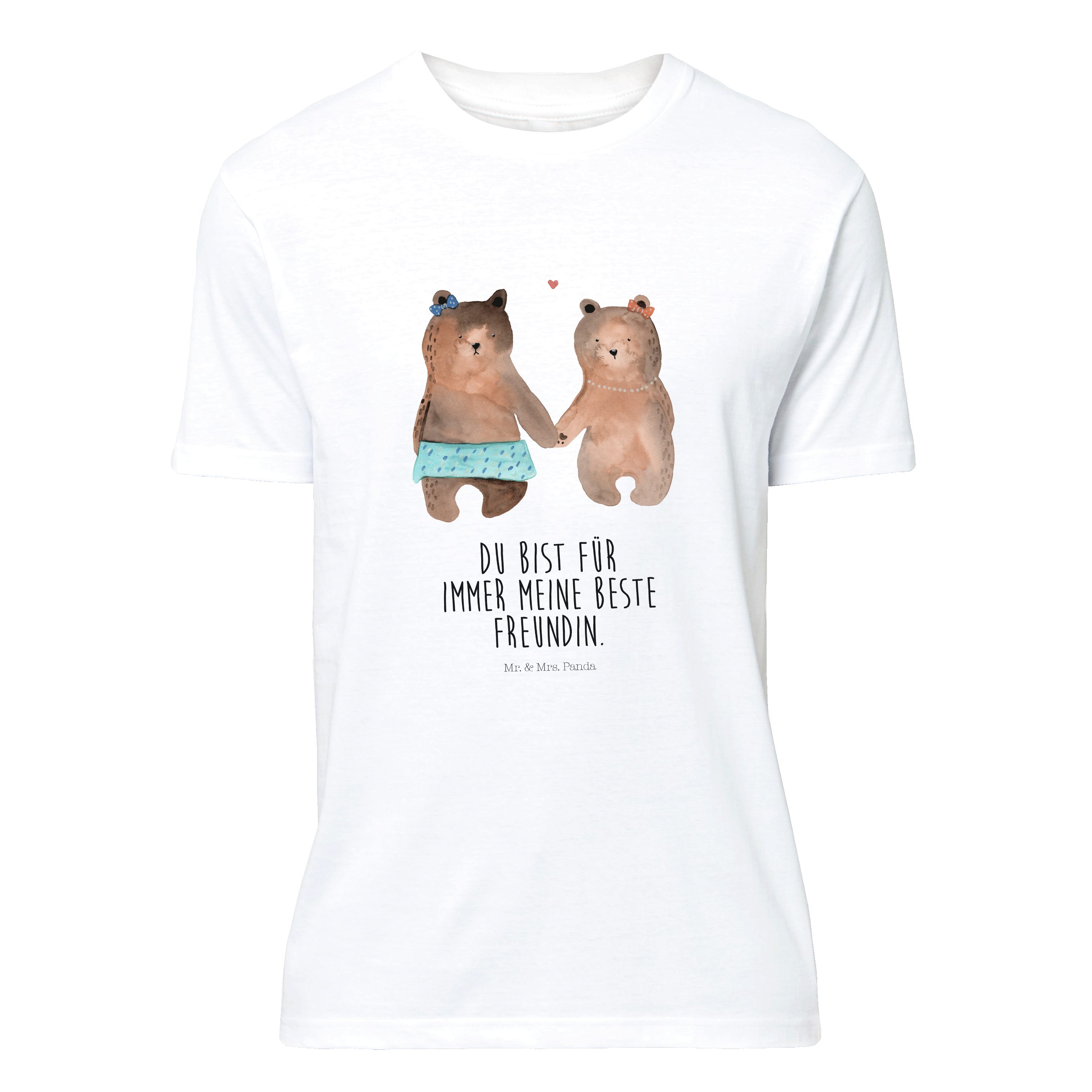 T-Shirt Bär Freundin - Weiß - T-Shirt, Shirt