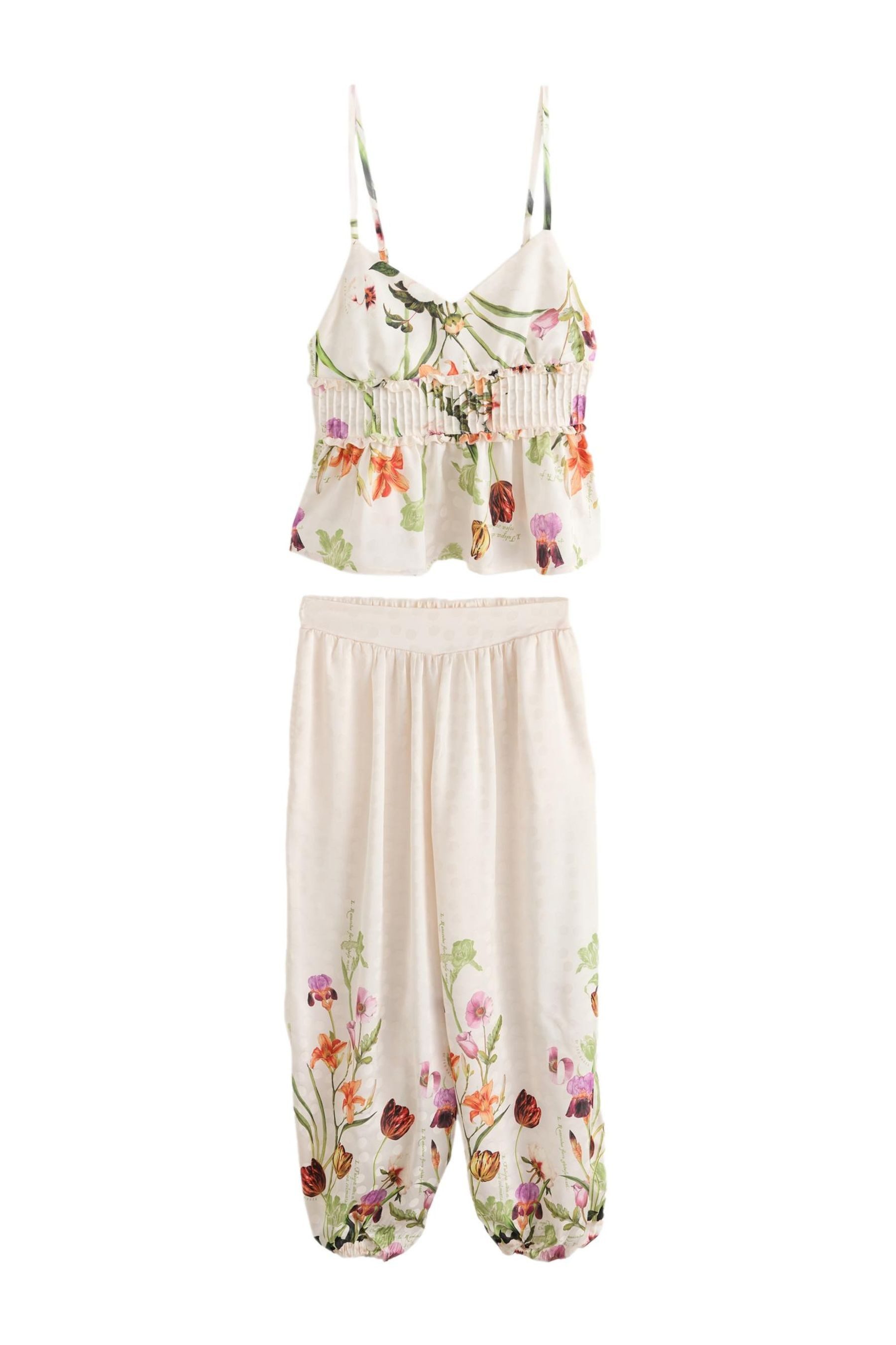 Pyjama B by Ted Baker Satin-Schlafanzug mit Camisole