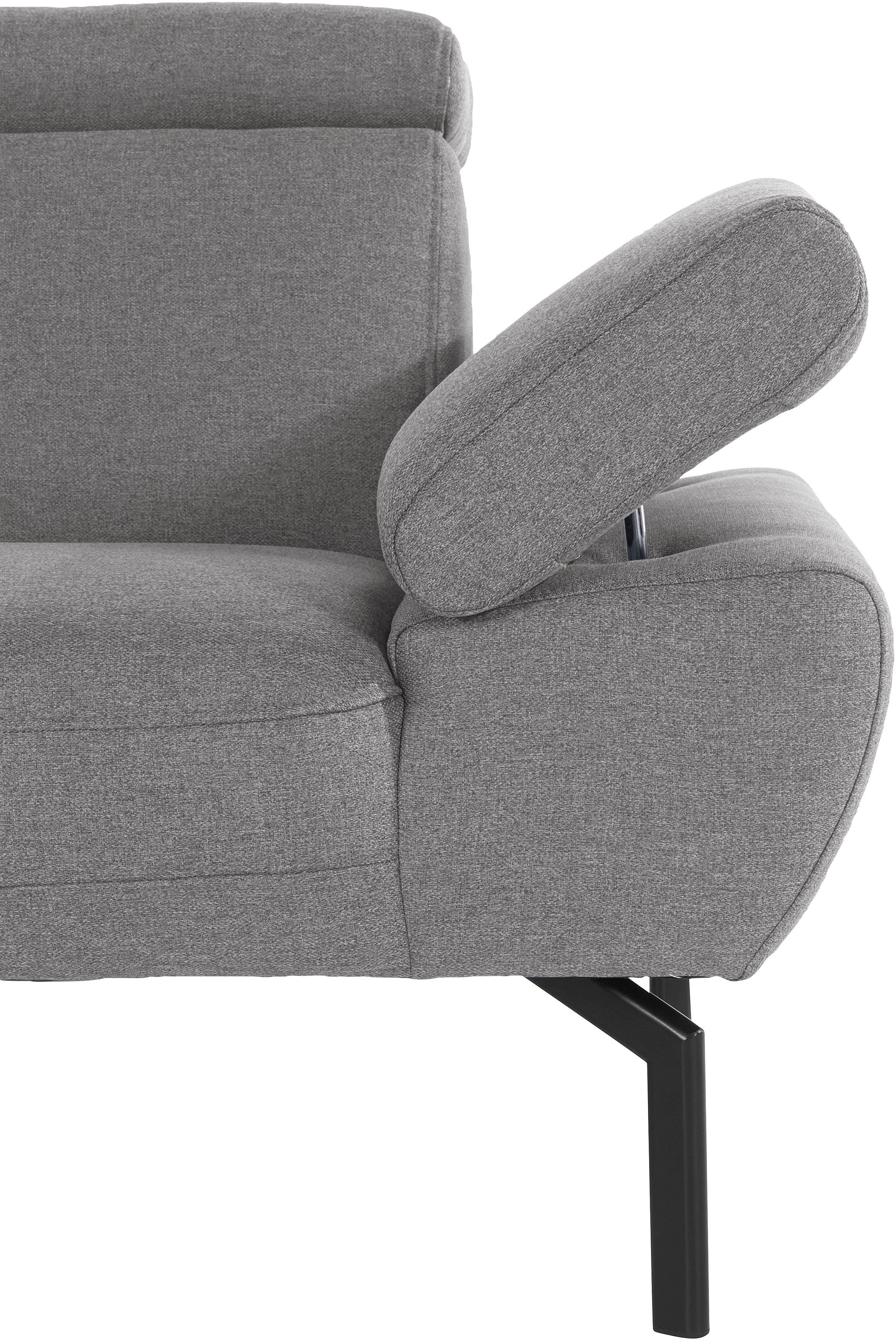 wahlweise Luxus, 2-Sitzer Rückenverstellung, Style mit in Luxus-Microfaser Lederoptik of Trapino Places
