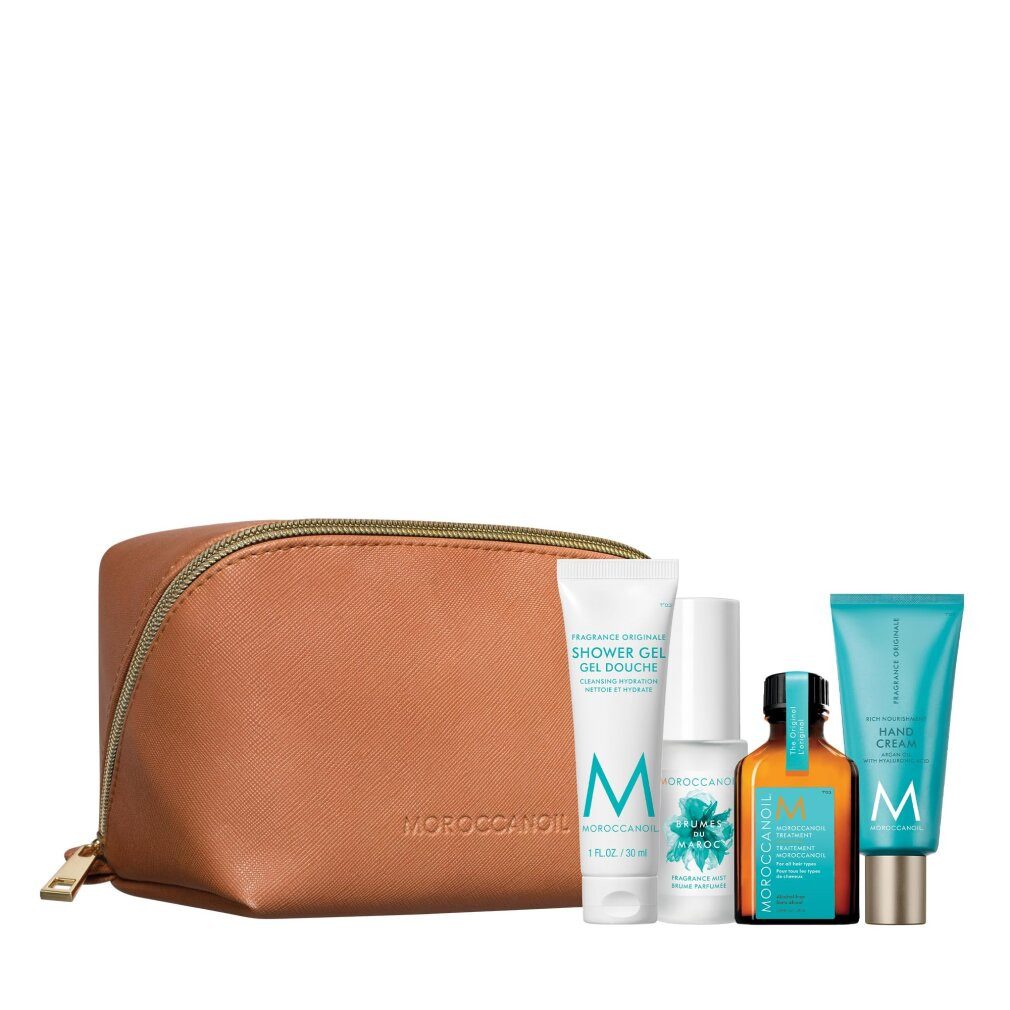moroccanoil Hautpflege-Set BODY HYDRATION ESSENTIALS CASE 5 Stück