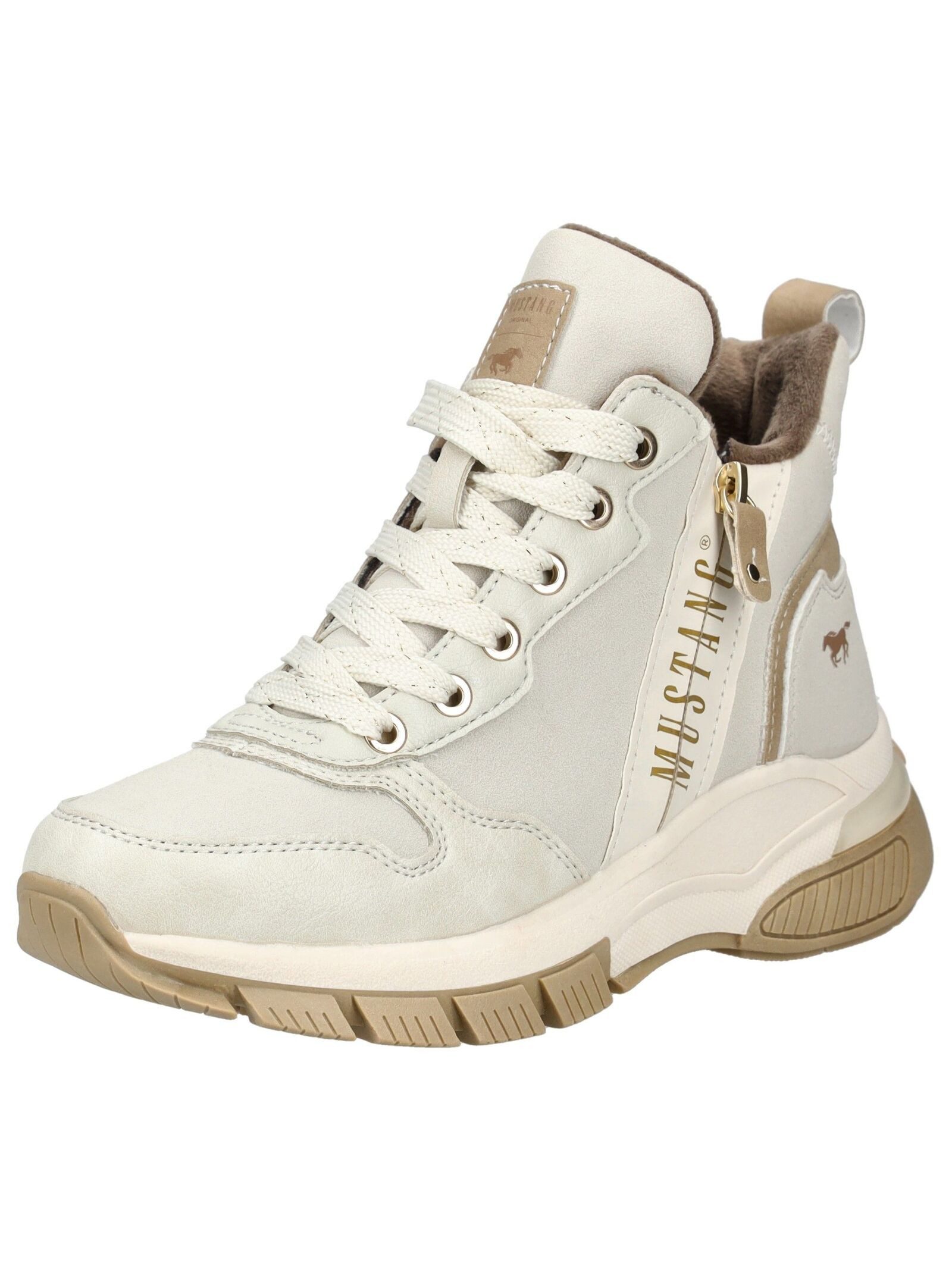 MUSTANG Stiefelette Lederimitat Schnürstiefelette günstig online kaufen