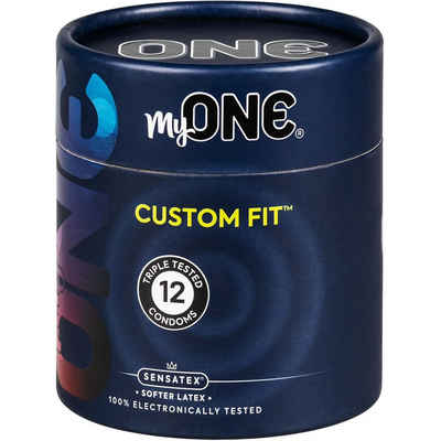 MyOne Kondome «Perfect Fit» Maßkondome, 45mm nominale Breite - Packung mit, 12 St., Größe: 45C -, leichtes Abrollen & erhöhter Tragekomfort durch ideale Größe