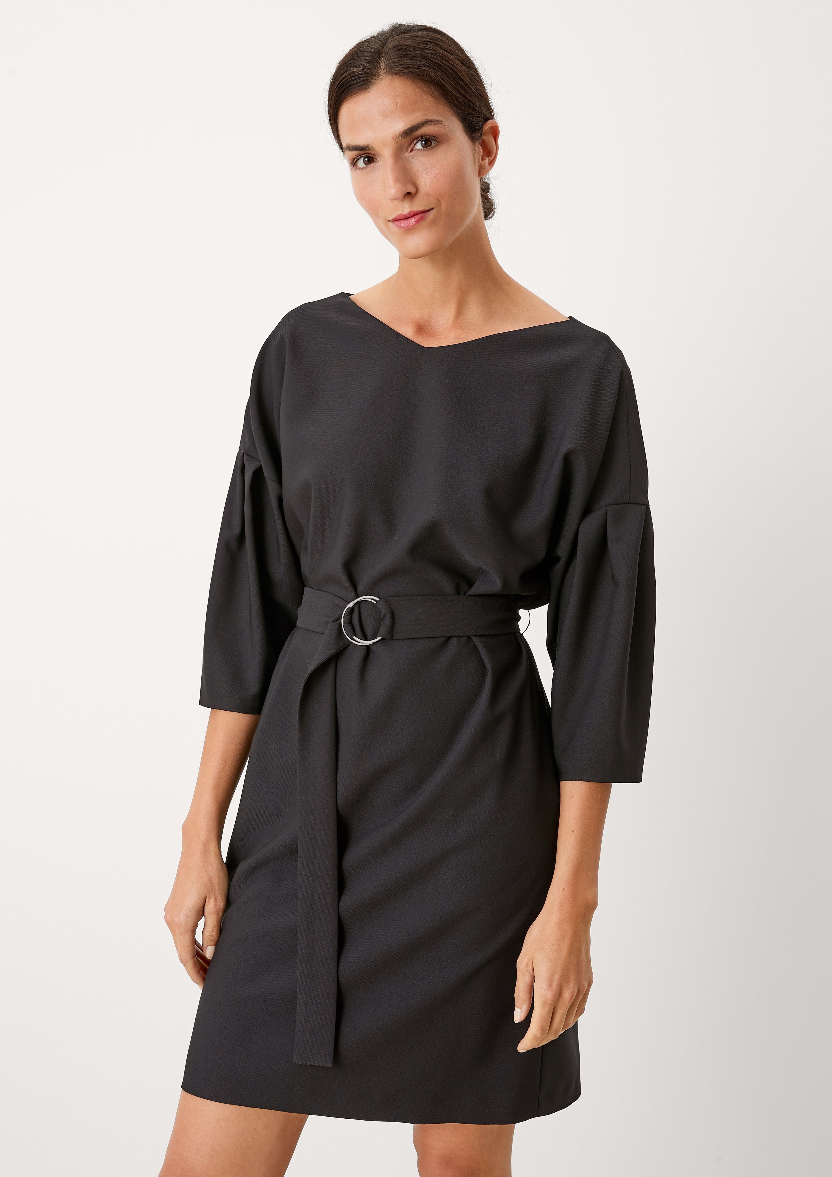 s.Oliver BLACK LABEL Minikleid »Feines Kleid aus Viskosemix mit Gürtel«  online kaufen | OTTO