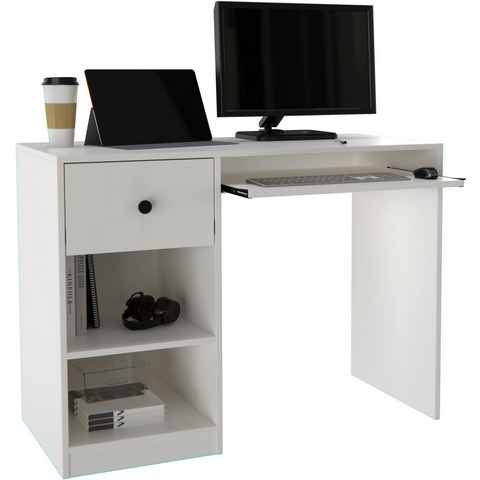 INOSIGN Schreibtisch PODUM, Computertisch, Tastaturauszug, große Schublade, Breite 106 cm