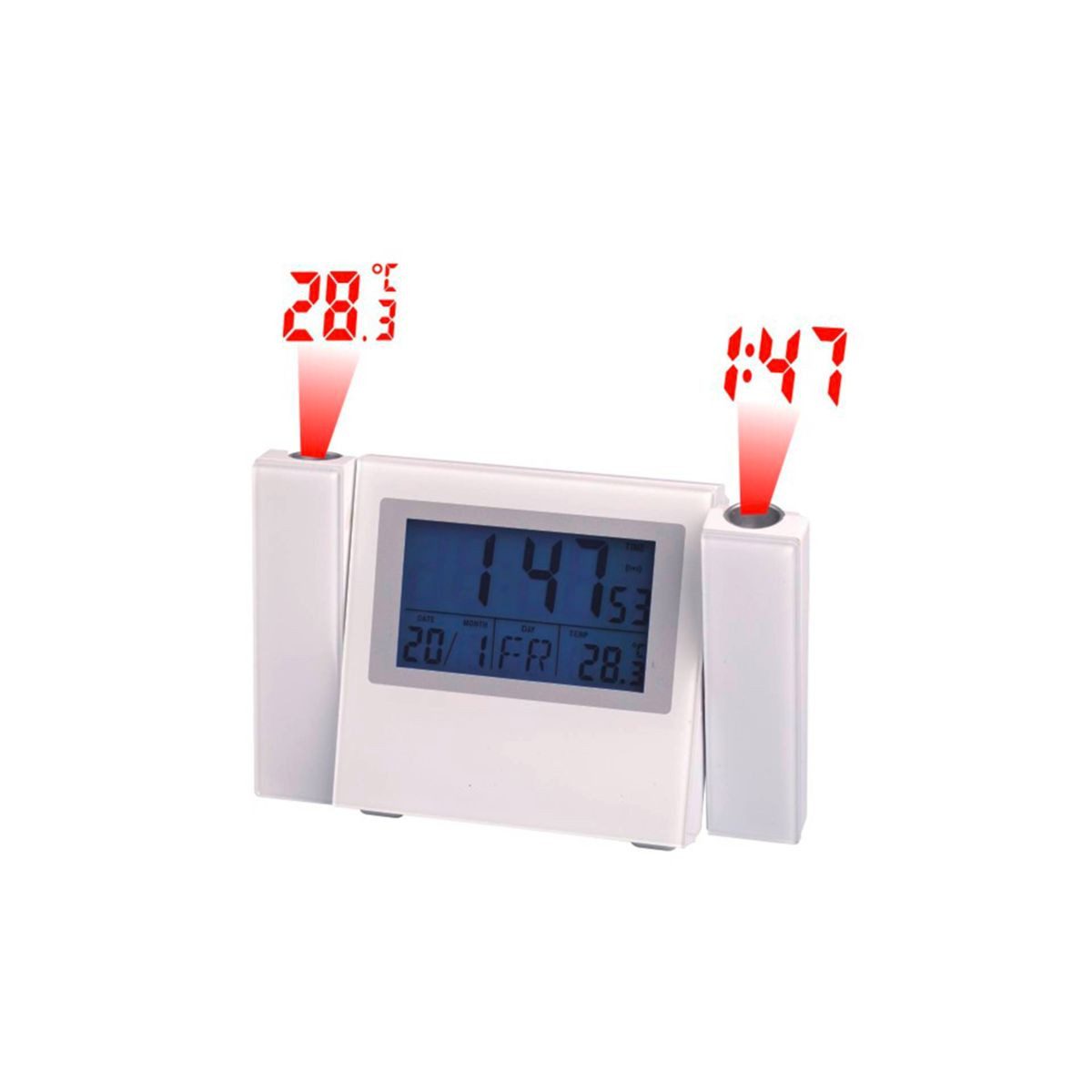 Mebus Wecker 42421 Doppel Projektions-Funkwecker günstig online kaufen