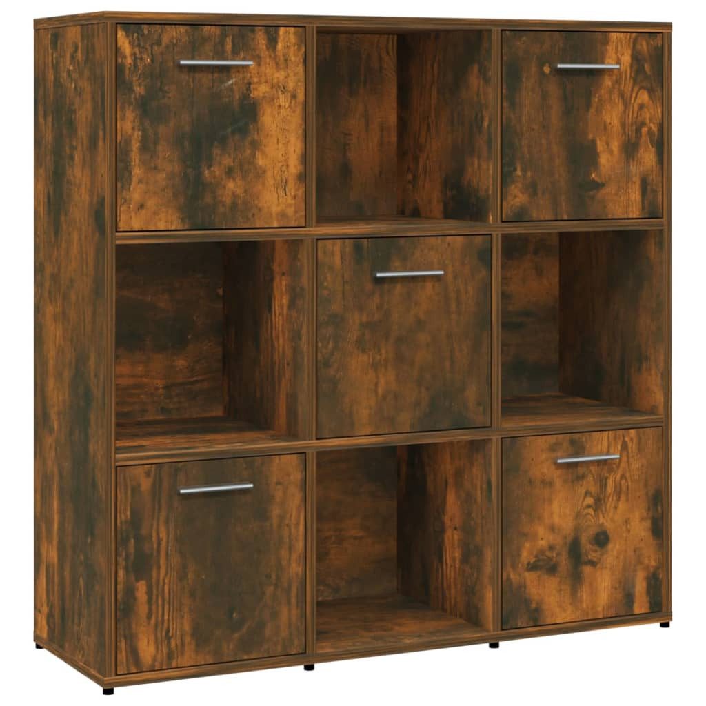 vidaXL Bücherregal Bücherregal Räuchereiche 90x30x90 cm günstig online kaufen
