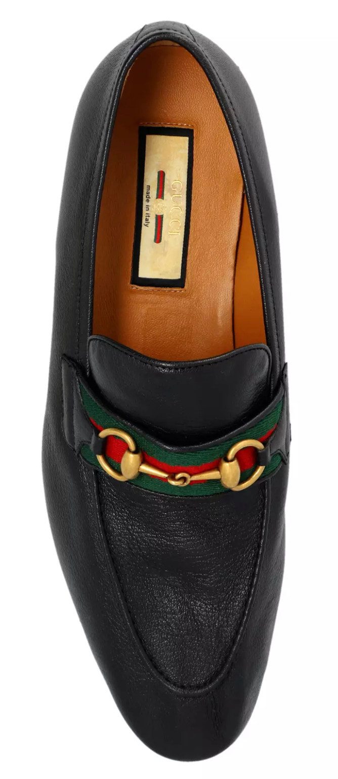 GUCCI Paride Web Horsebit Slip-On Mokassins Loafer Signature Horsebit und Web-Detailing