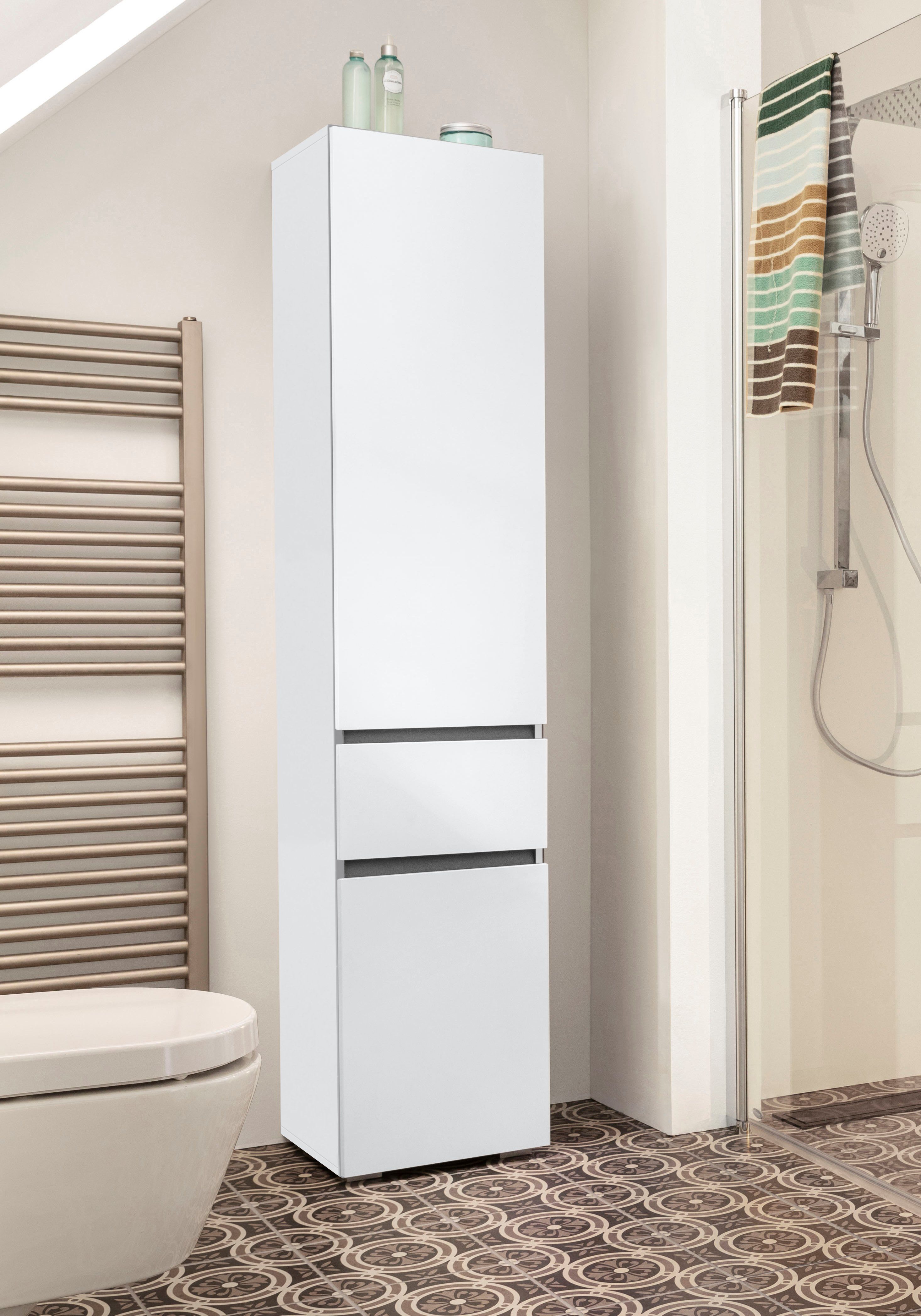 Home affaire Hochschrank Wisla Höhe 180 cm, mit Türen & Schubkasten günstig online kaufen