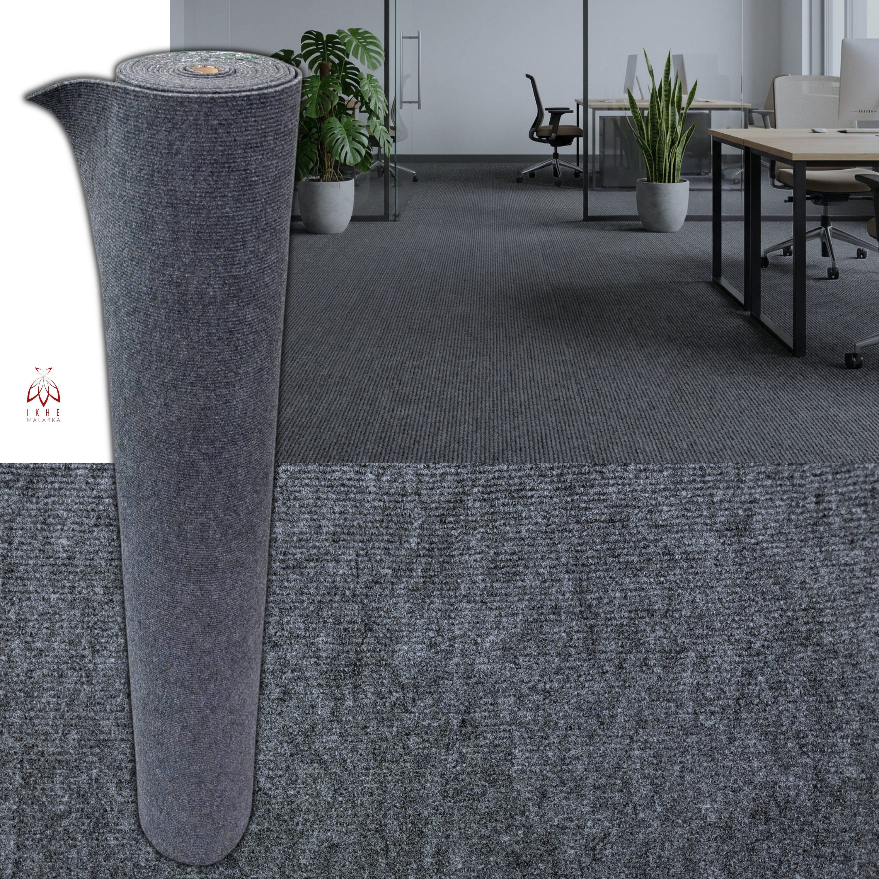 IKHEMalarka Teppichboden 6 m² Selbstklebender Teppich Teppichboden Bodenbelag, Strapazierfähiger Wasserdicht – 120 cm x 500 cm – Bild 4 von 5