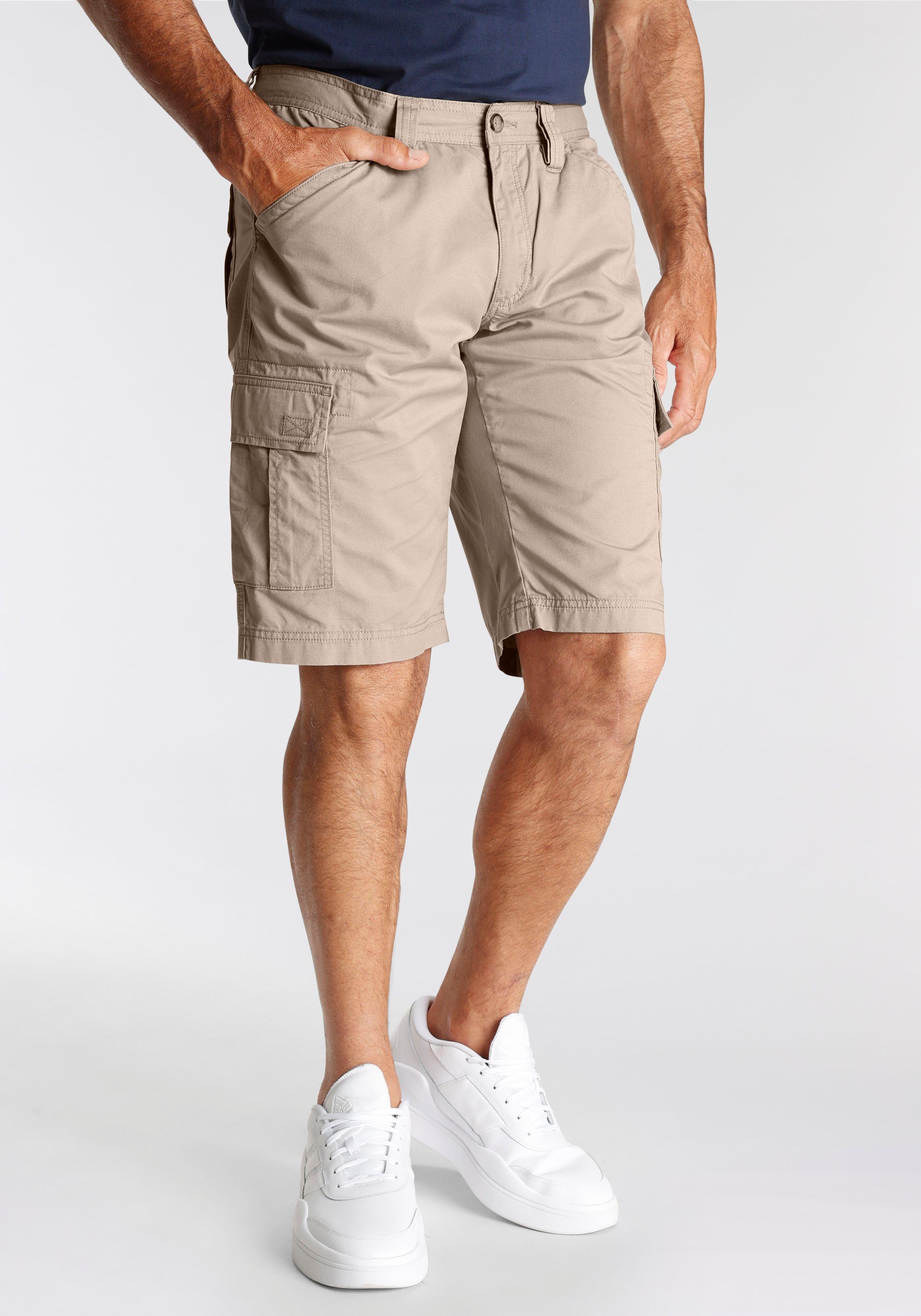 Man's World Cargobermudas in Großen auch Größen beige