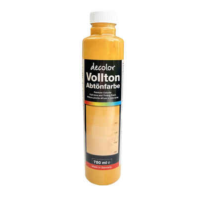 PUFAS Vollton- und Abtönfarbe decolor, Goldocker, 750 ml