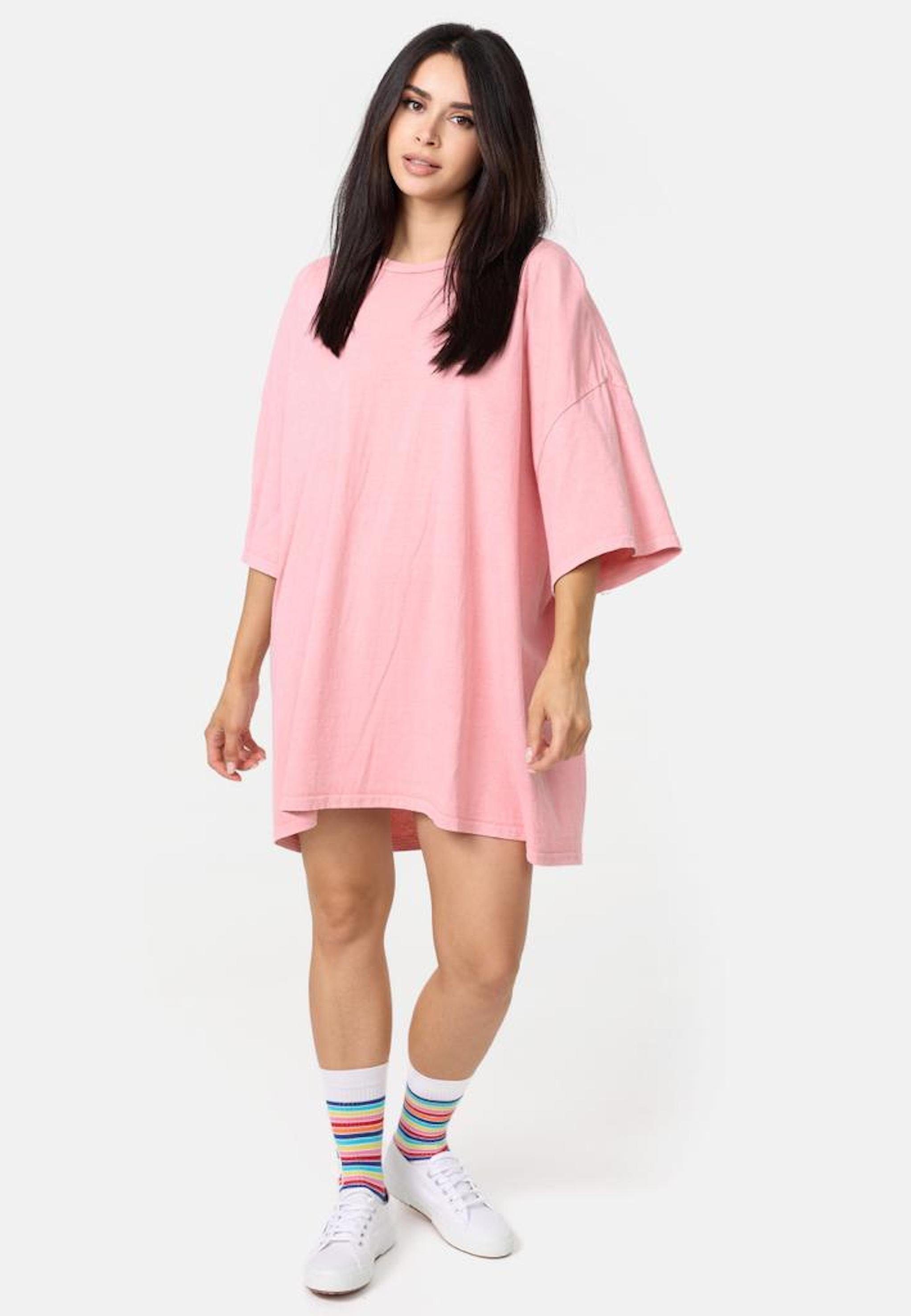 Worldclassca T-Shirt Worldclassca Oversized Print T-Shirt lang Tee Sommer Oberteil NEU