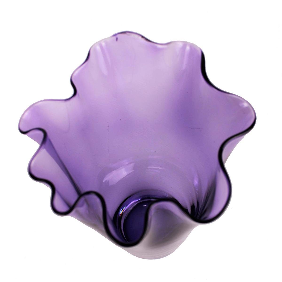 St., Tischvase mundgeblasene 1 Premiumqualität Glasvase violett Collection Stück, in Handgefertigt in Home (1 Signature 1x Glasvase), Europa,
