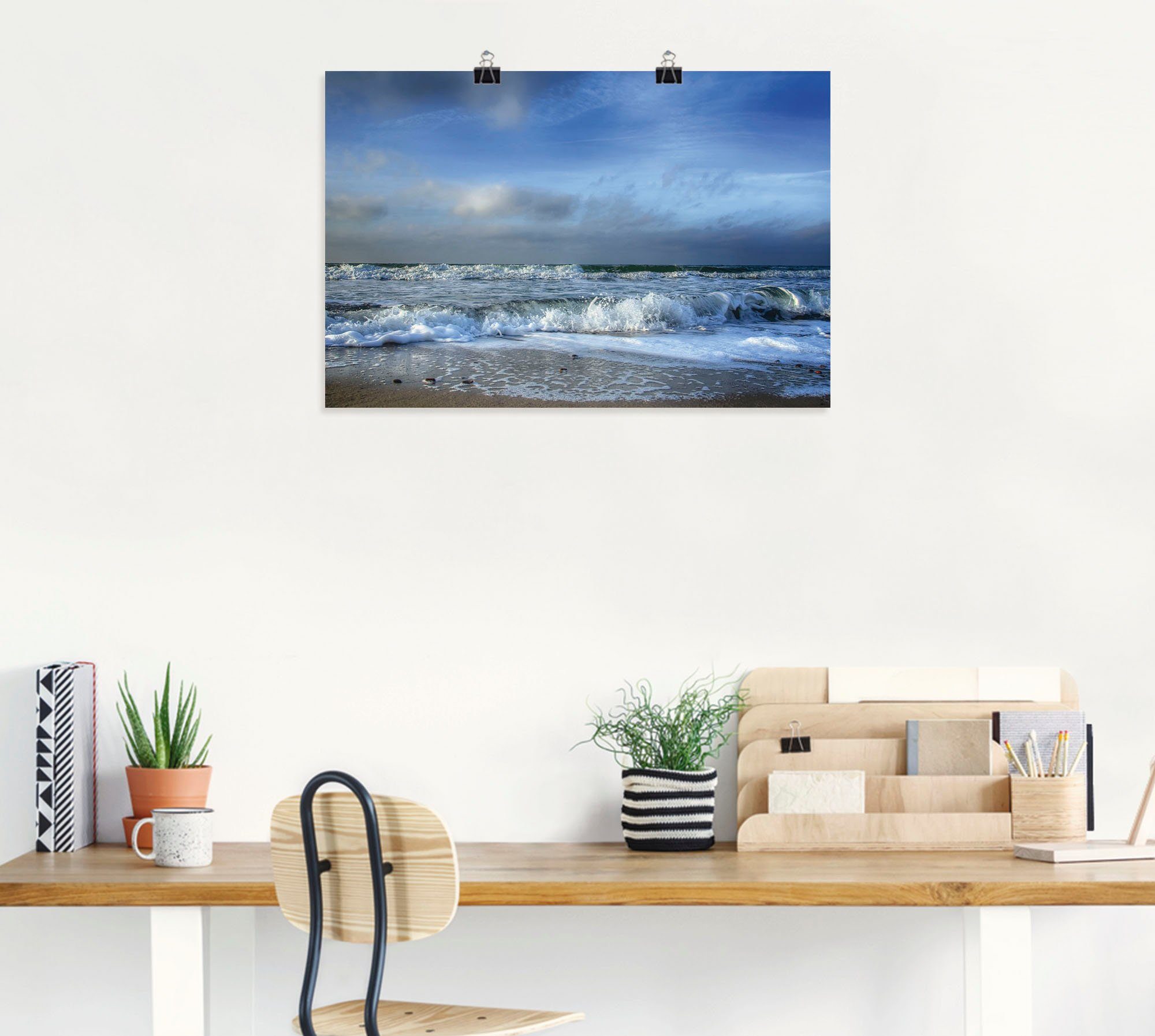 Artland Wandbild Ostsee, Strand (1 St), als Leinwandbild, Poster in verschied. Größen