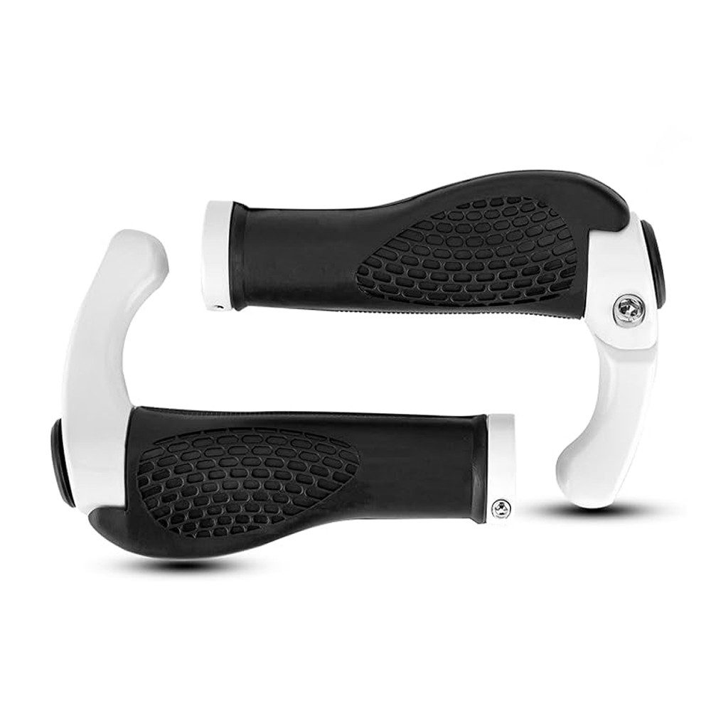 ROCKBROS Fahrradhalter Ergonomiegriffe Lenkergriffe Lenkerhörner (Spar-Set, 2-tlg., 22,2 mm rutschfest), ergonomisch, rutschfest, Lenkerhörner, Alu-Klemmung