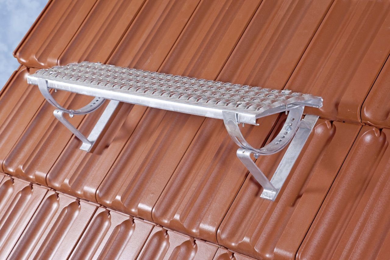 Sarei Haus- und Gartentechnik Dachdurchführung Sarei Laufrost Stahl verzinkt 1000 x 250 mm, Stahl