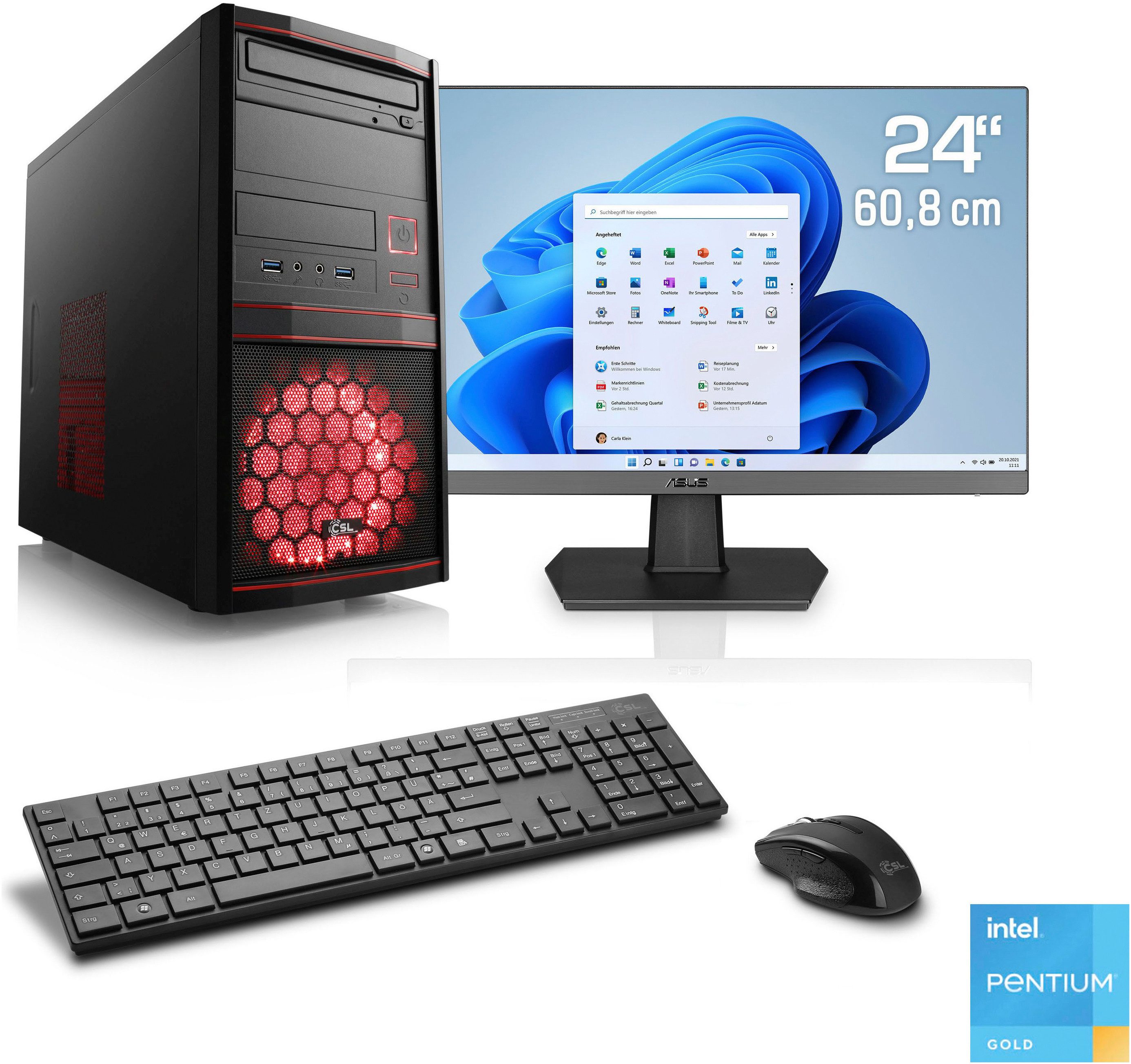 CSL Speed V21815 PC-Komplettsystem (24"", Intel®