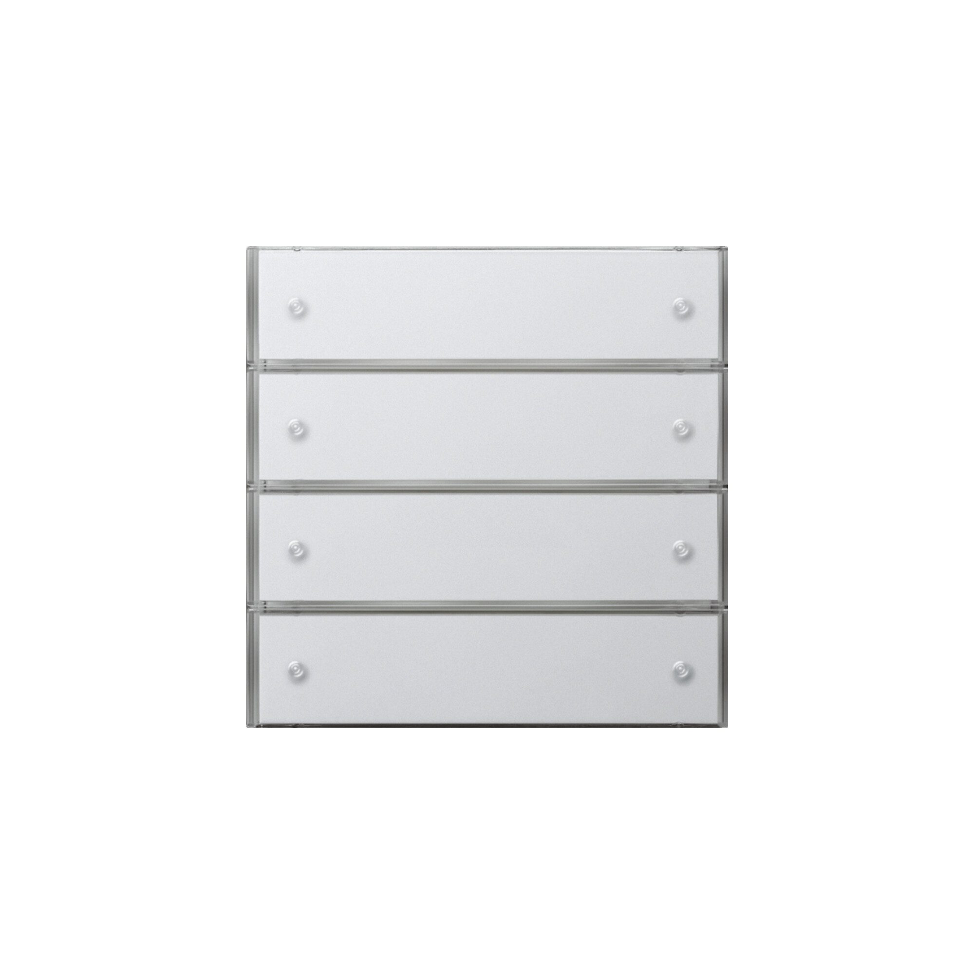 GIRA Schalter Gira KNX Tastsensor 3 Komfort 4-fach, rws 2034112