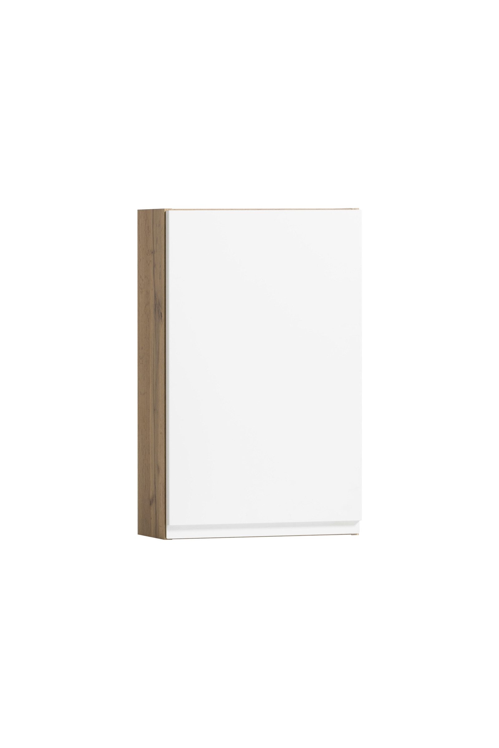 HELD MÖBEL Hängeschrank in weiß, Wotaneiche, MDF - 40x64x20cm (BxHxT)