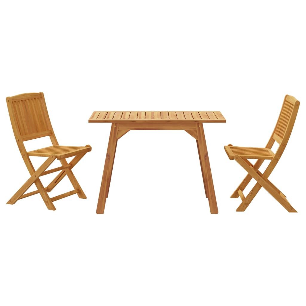vidaXL Garten-Essgruppe 3-tlg. Garten-Essgruppe Massivholz günstig online kaufen