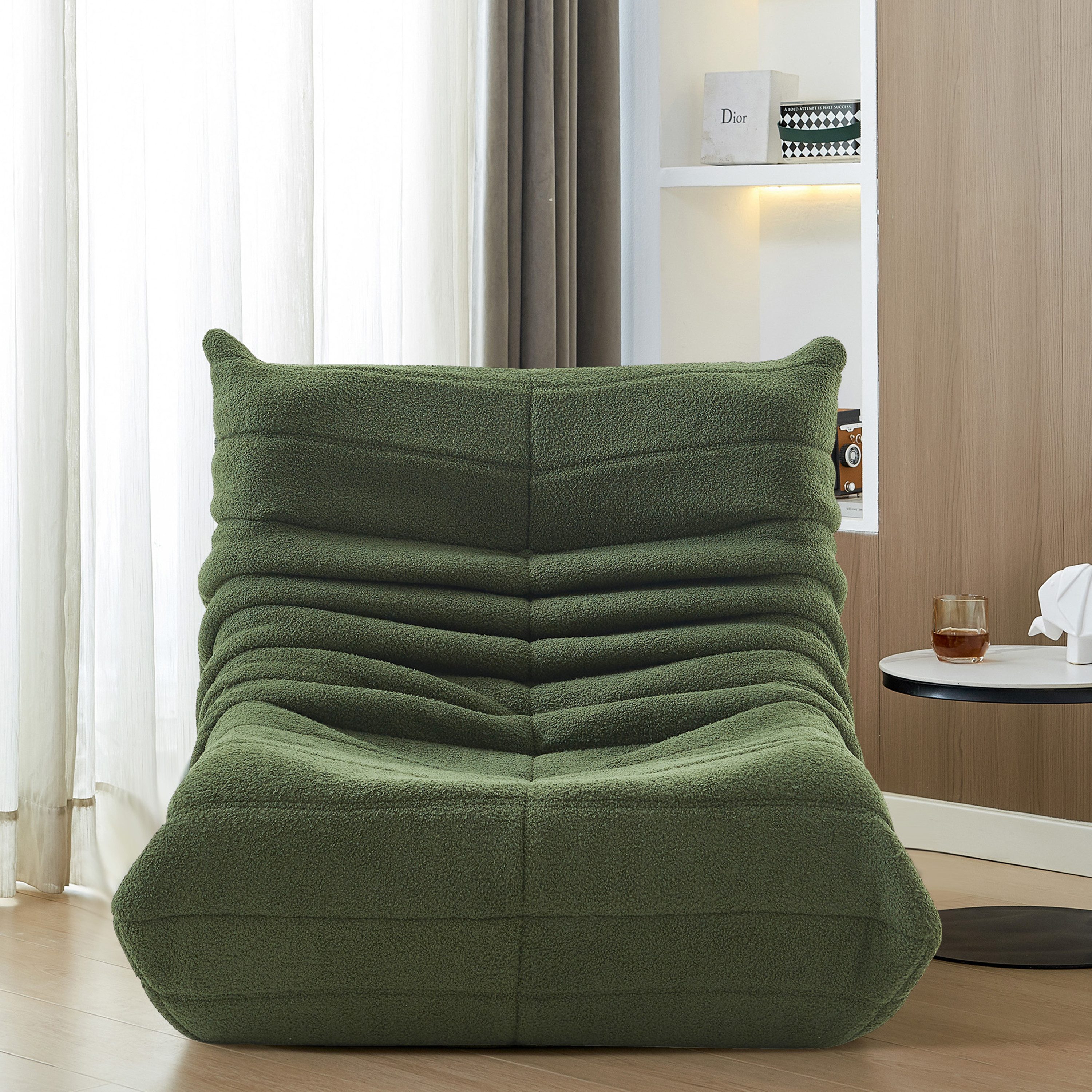SEEZSSA Sitzsack Lazy Sofa-Stühle mit Rückenlehne Einzelsofa Lazy Couch Tatami-Sitzsack, Couch Lesesessel Schaukelstuhl Armloses für Wohnzimmer, Schlafzimmer