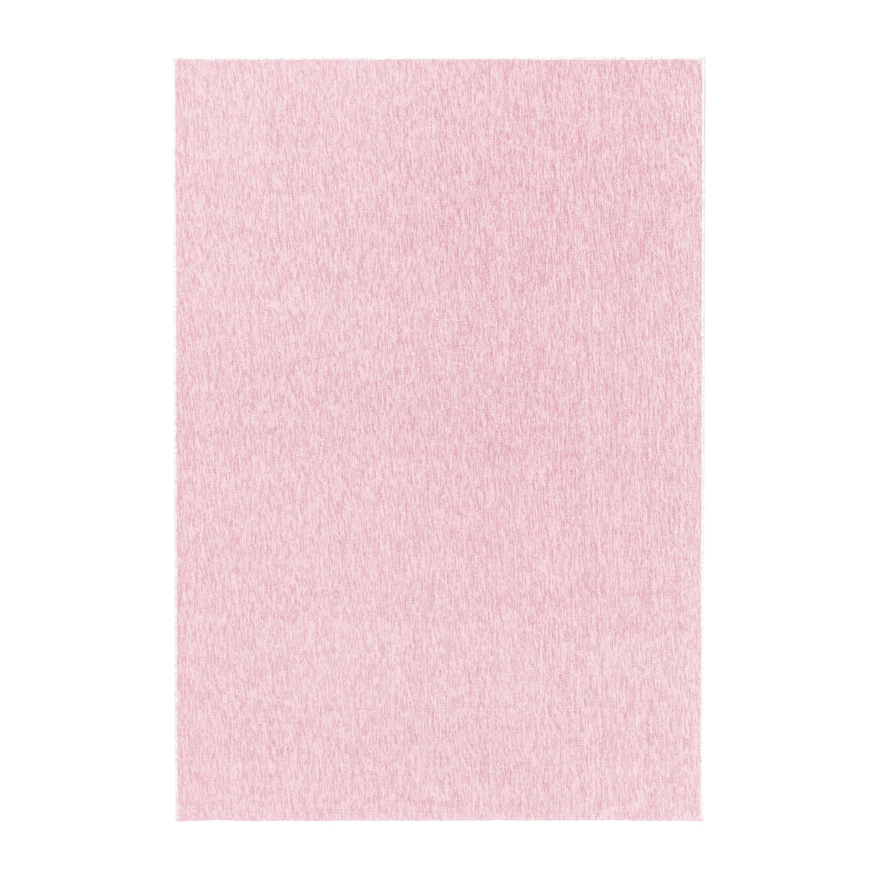Wohnzimmer Einfarbig, mm, Schlingen Modern Unicolor Höhe: - Teppich Teppich Kurzflor Rosa 7 Einfarbig HomebyHome, Läufer,