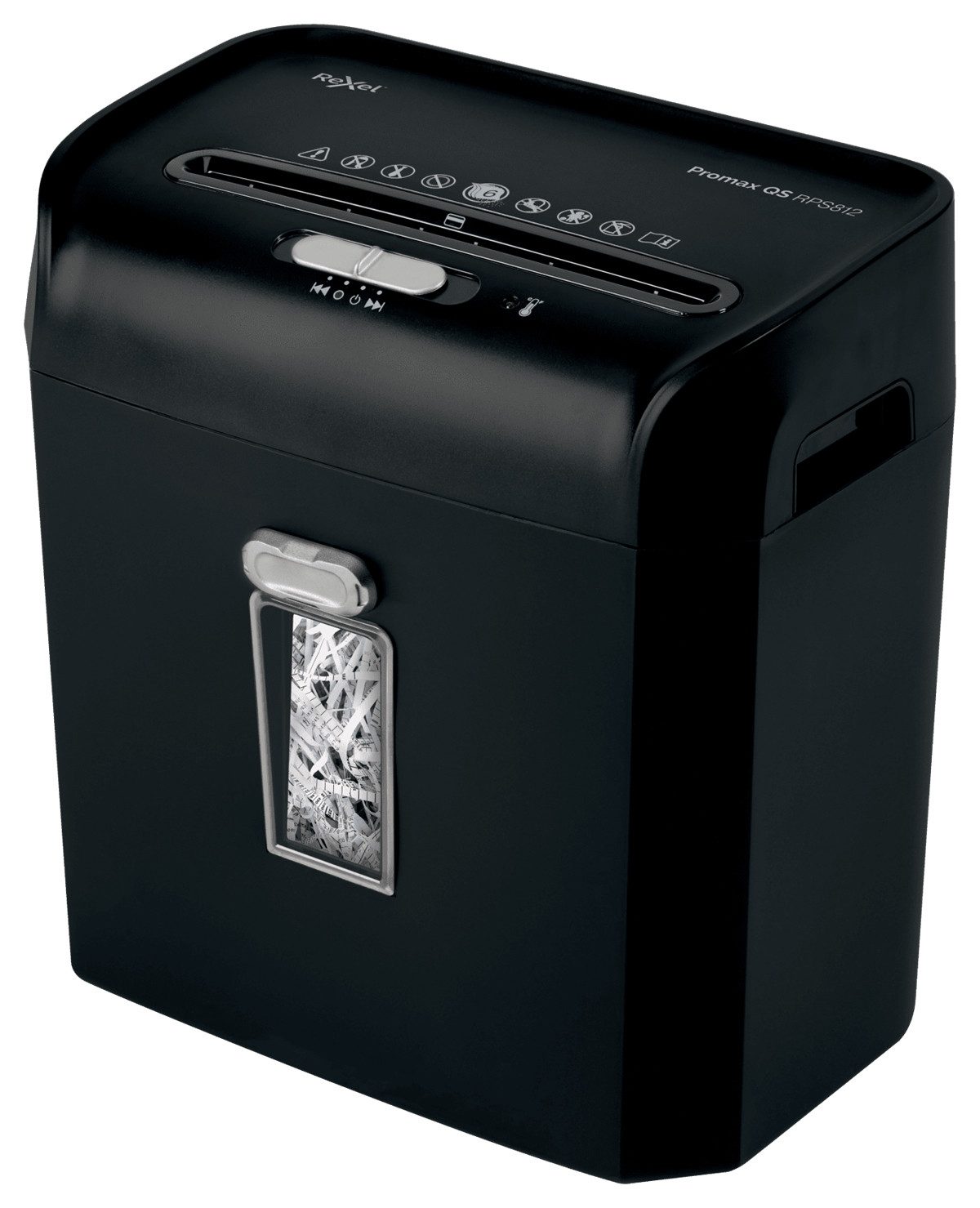 REXEL Reißwolf ProMax RPS812, Streifenzerkleinerung, 22 cm, 6 mm, 12 l, 88 Blätter, 6