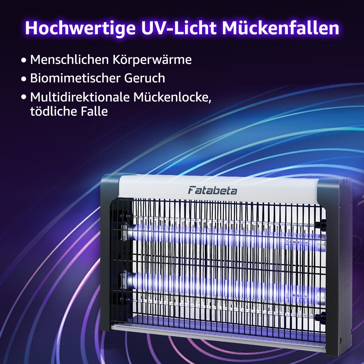 FATABETA Insektenvernichter, Insektenvernichter Elektrisch für Familien mit Kindern und Schwangeren