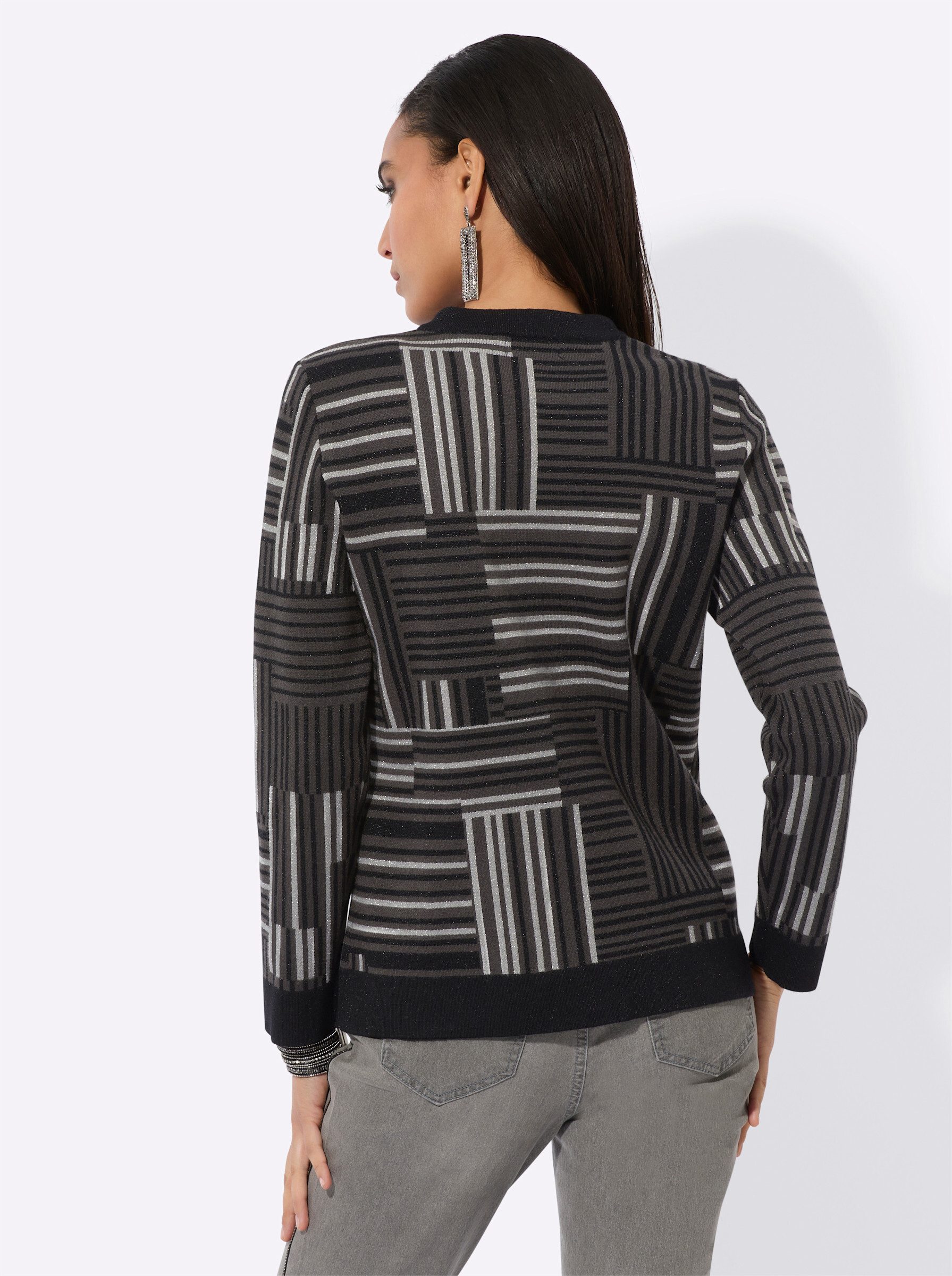 creation L Strickjacke Jacquardstrickjacke . günstig online kaufen