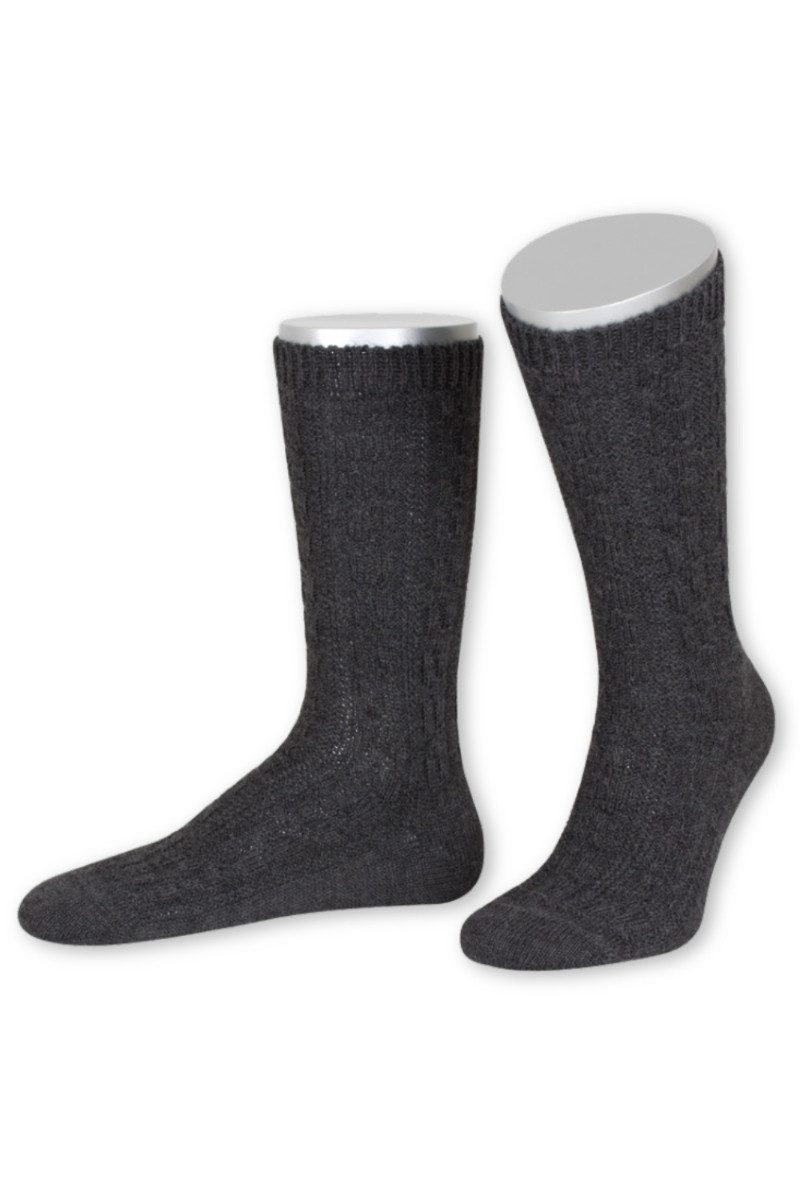 Lusana Trachtensocken Trachtensocken - L5697 - anthrazit, bordeaux, jägerol günstig online kaufen
