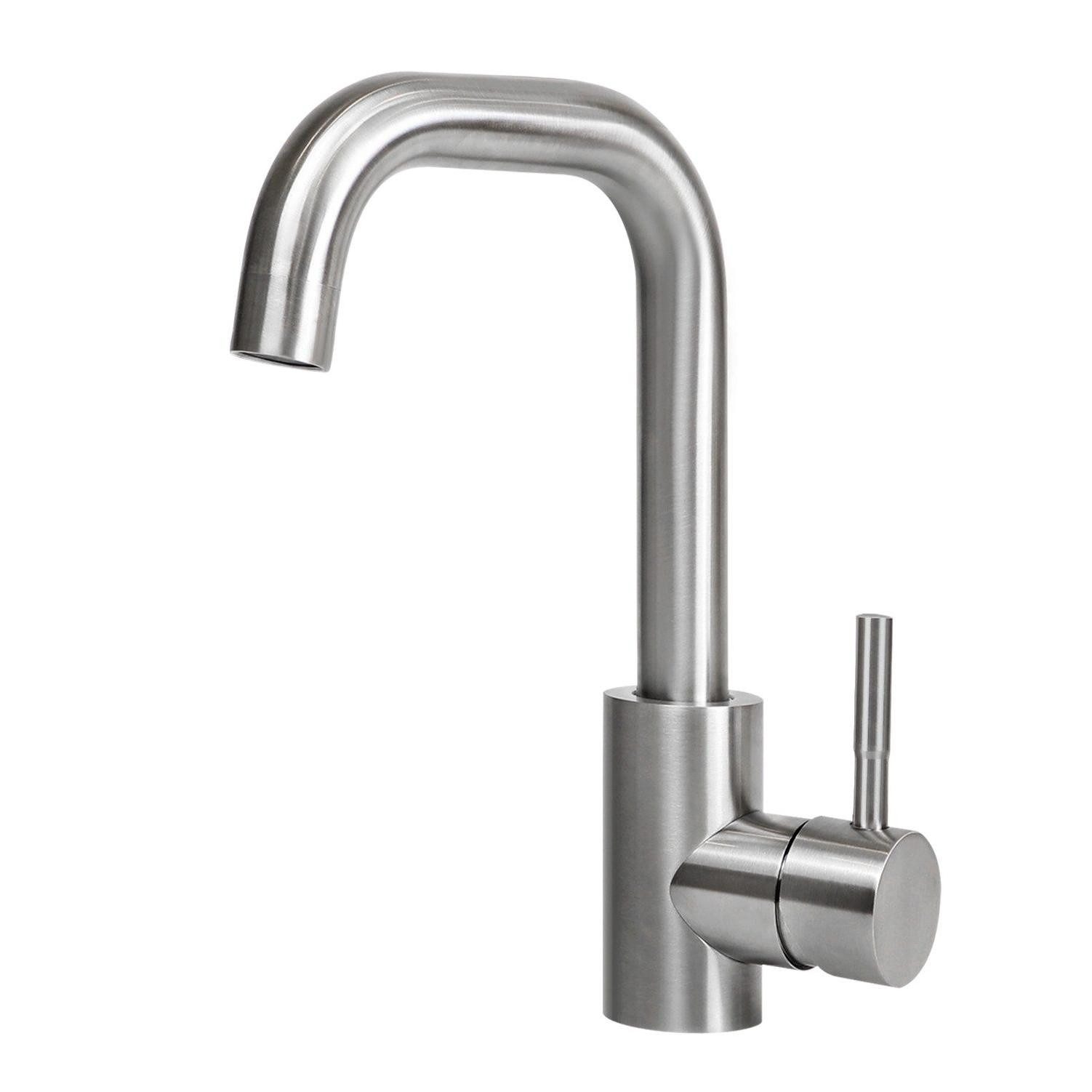 Nettlife Küchenarmatur 7-shape Nickel Hochdruck-Beckenarmatur Hochwertig