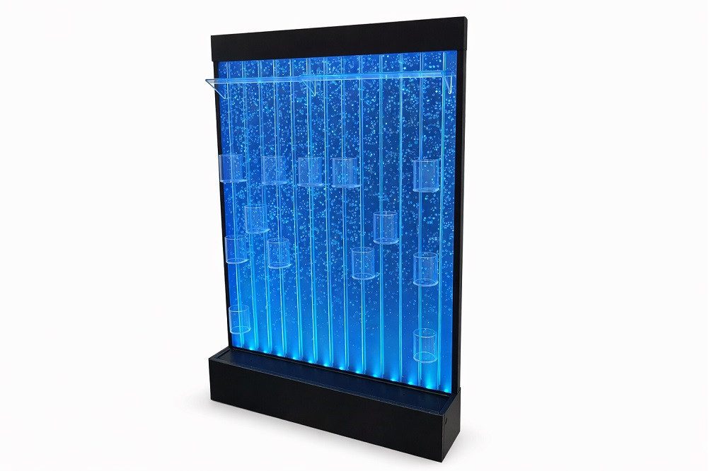 JVmoebel Zimmerbrunnen Led Wasser Wand Bar Regal Wassersäulen Flaschen Regale Sofort, (1 tlg)