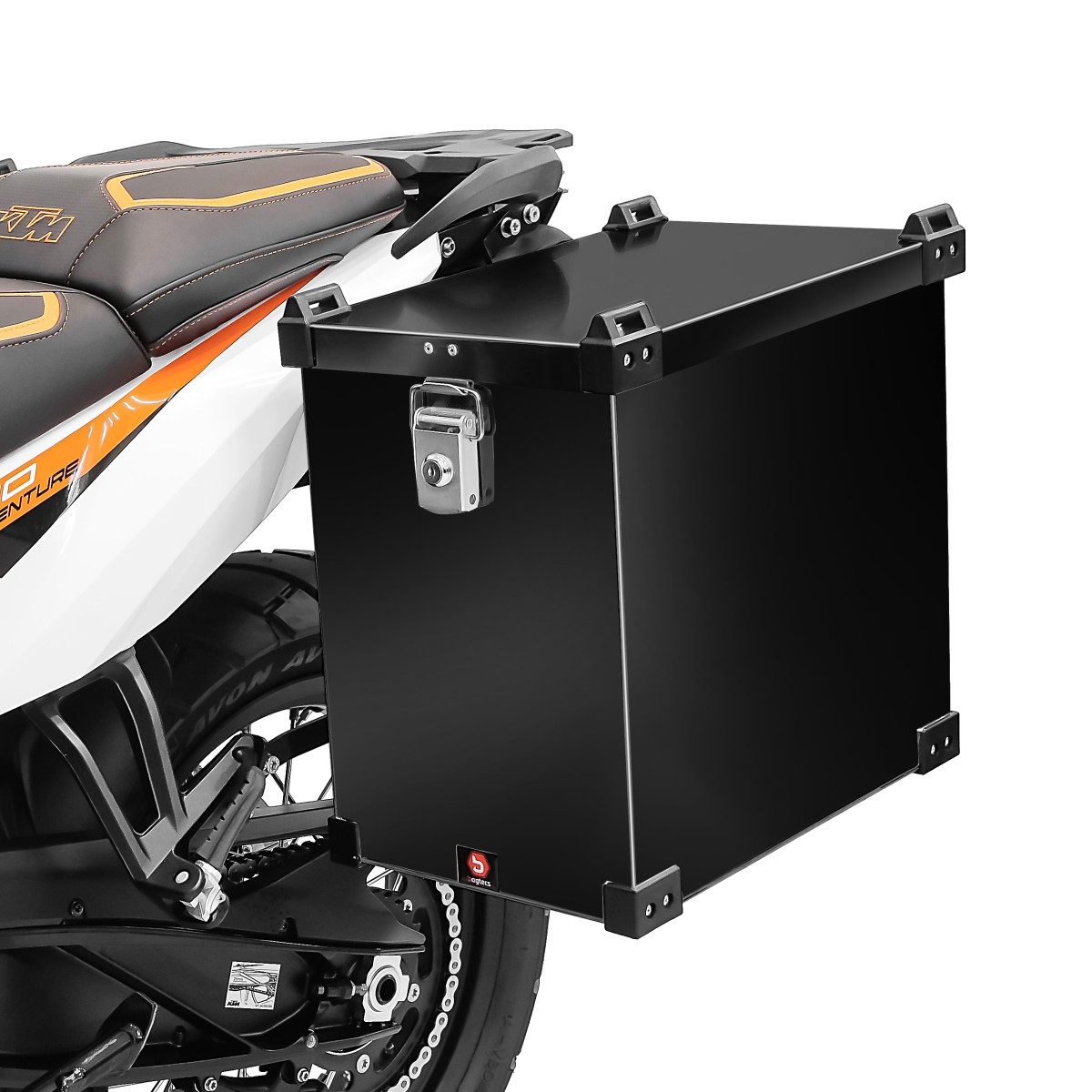 Bagtecs Koffer Motorrad Alukoffer # Namib 40L Alu Seitenkoffer Motorradkoffer schwarz