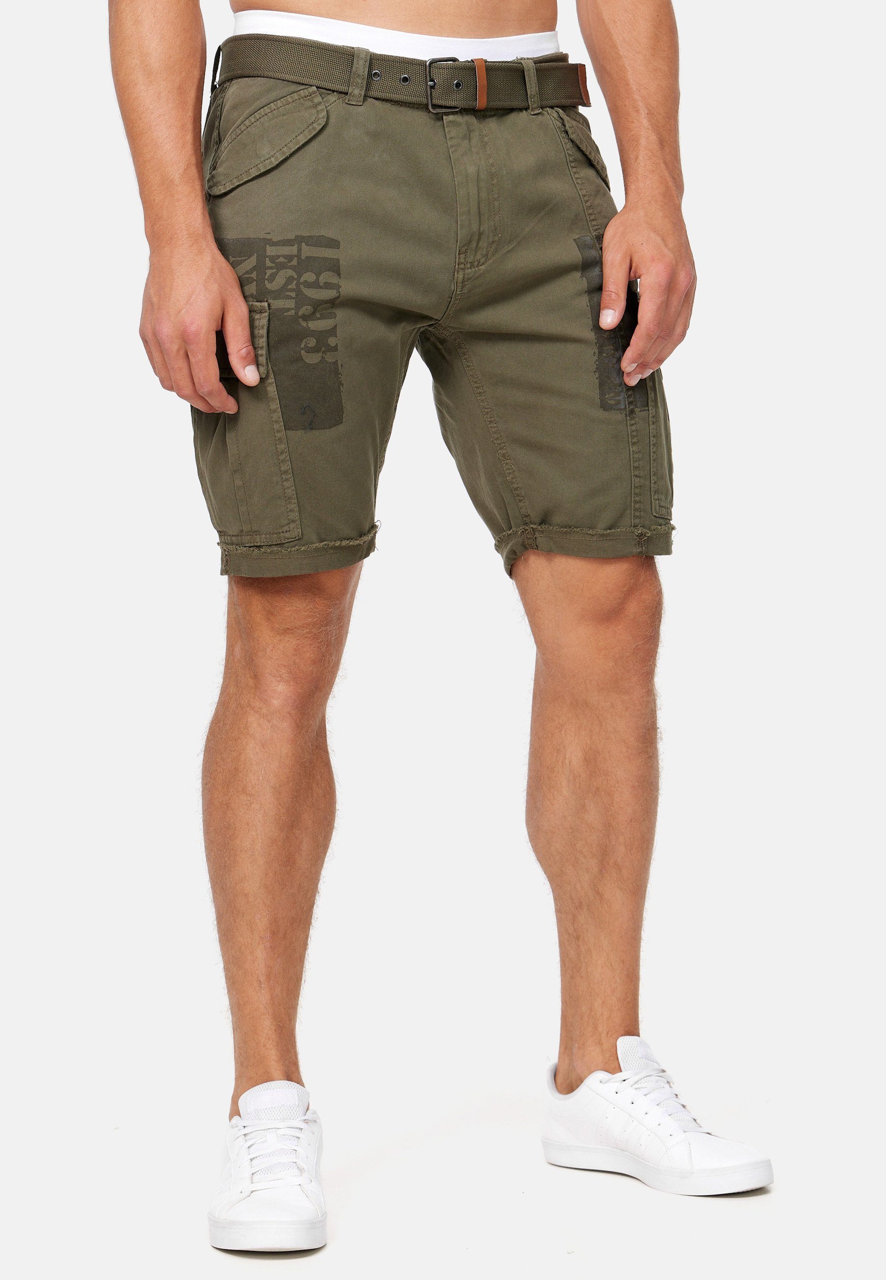 Indicode Cargoshorts Jaramillo Army