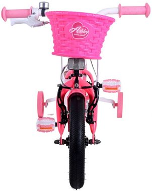 TPFSports Kinderfahrrad Volare Ashley 12 Zoll mit Rücktritt + Handbremse, 1 Gang, (Mädchen Fahrrad - Rutschfeste Sicherheitsgriffe), Kinder Fahrrad 12 Zoll mit Stützräder Laufrad Mädchen Kinderrad