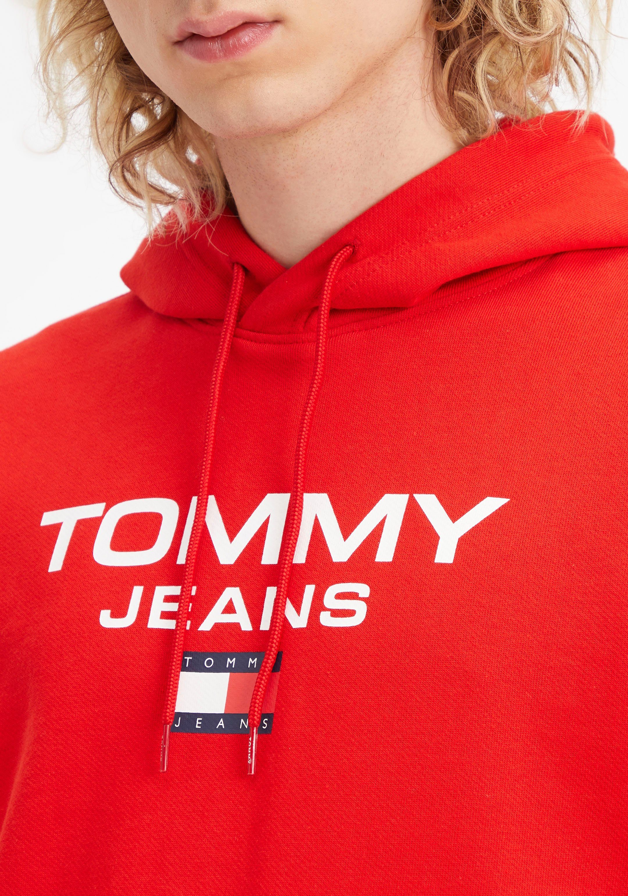 ENTRY REG Jeans Deep mit HOODIE Kapuzensweatshirt TJM Tommy Crimson Logodruck