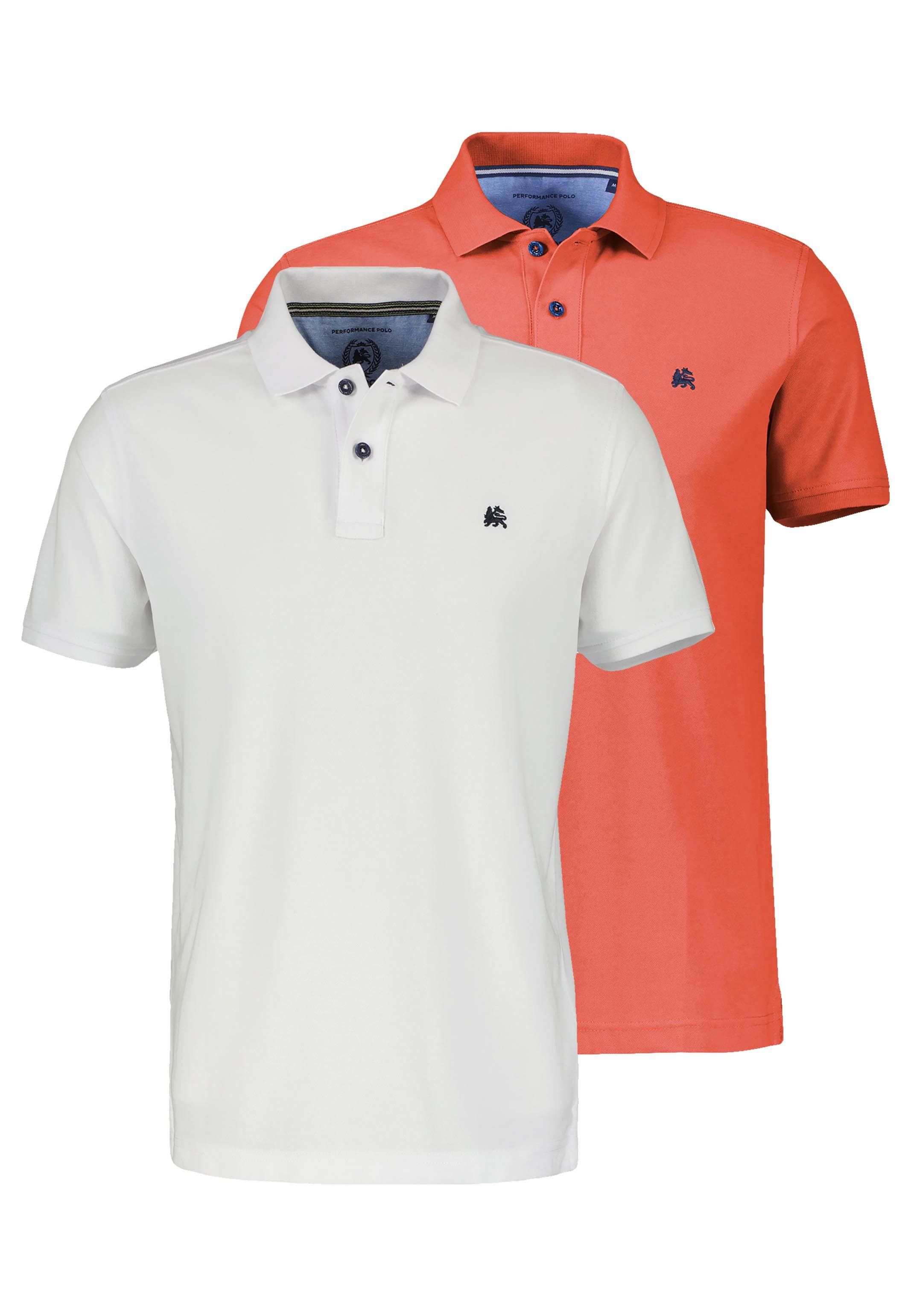 LERROS Poloshirt 2er Pack Basic (Spar-Set, 2-tlg) Poloshirt - Baumwolle - Atmungsaktiv - Atmungsaktive Piqueware