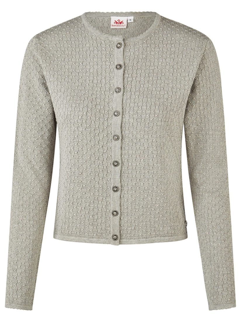 Spieth & Wensky Trachtenstrickjacke Strickjacke Hanzing silber