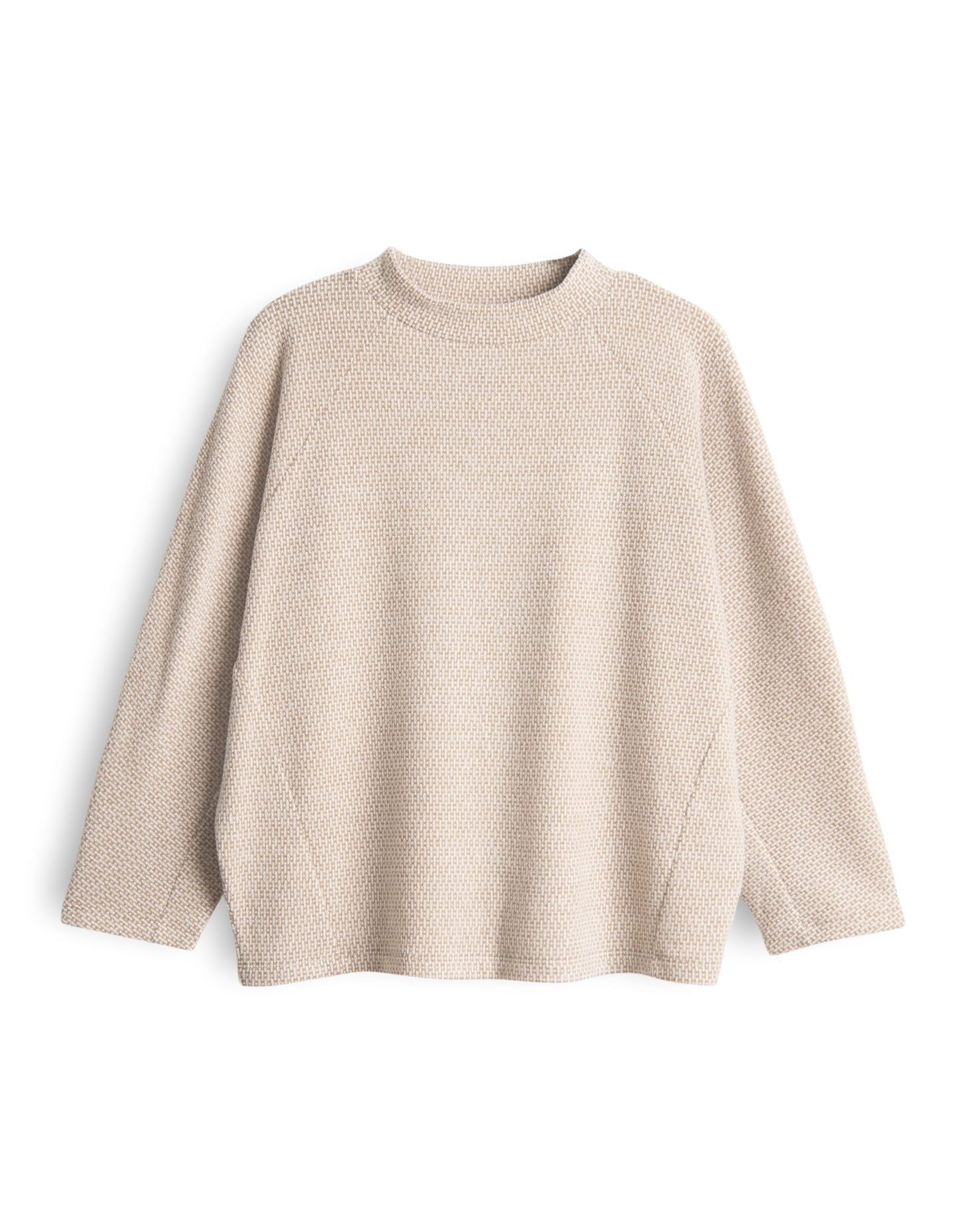 OPUS 3/4-Arm-Shirt SUCOZY Regular Fit mit grafischem Muster lockere Passform, weicher Griff, elastischer Stoff